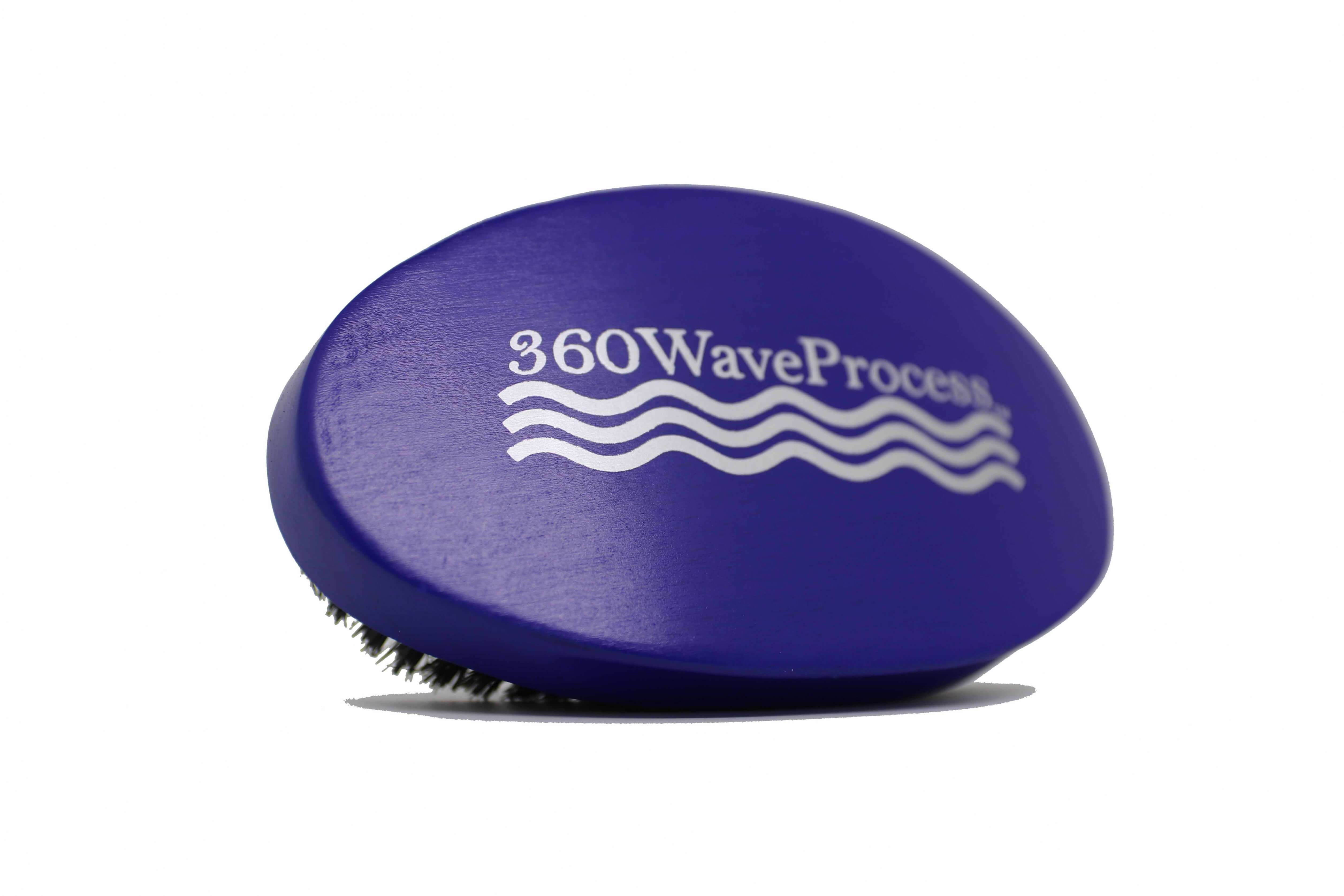 Blue 3WP Curved Oval 360 Wave Brush