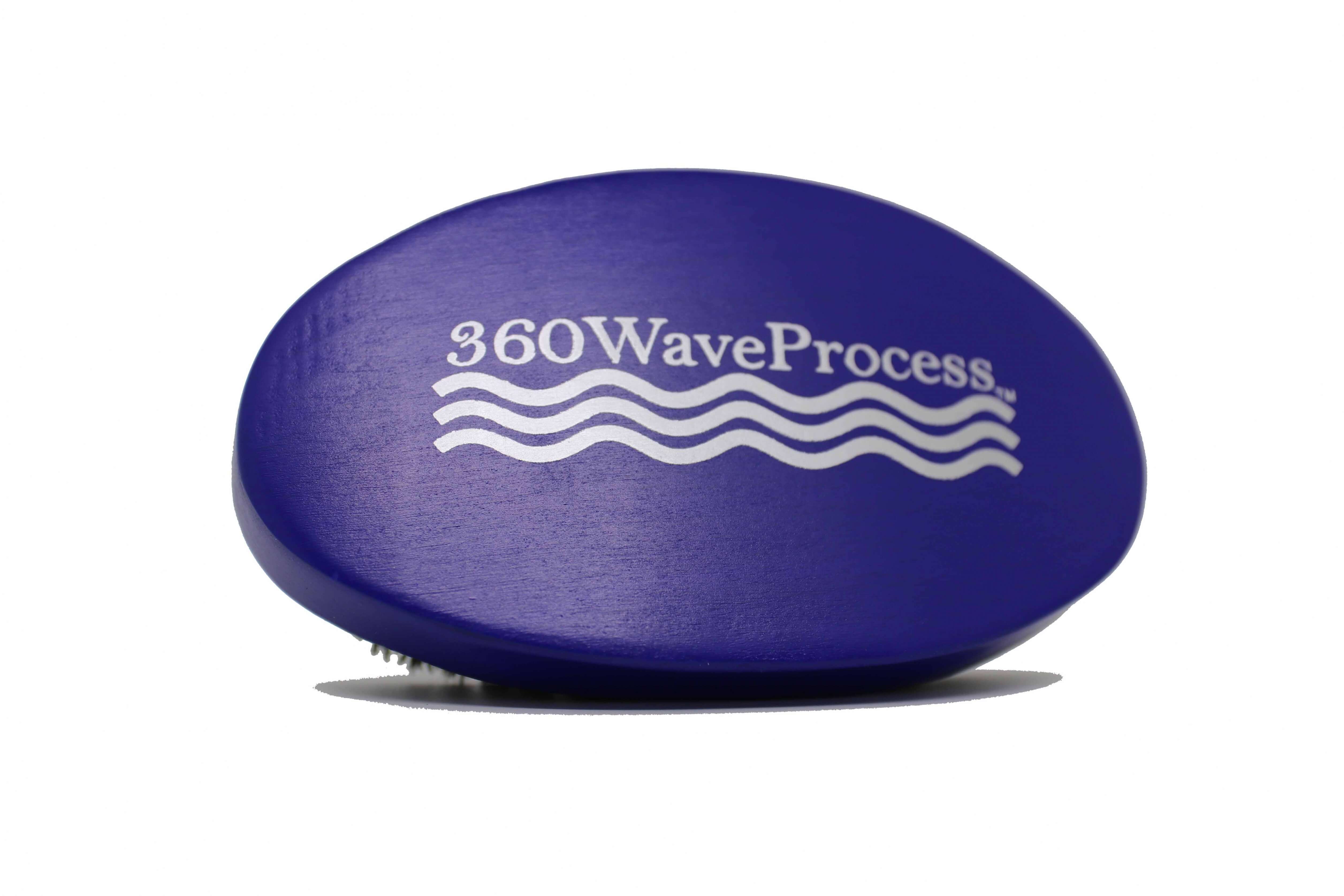 Blue 3WP Curved Oval 360 Wave Brush