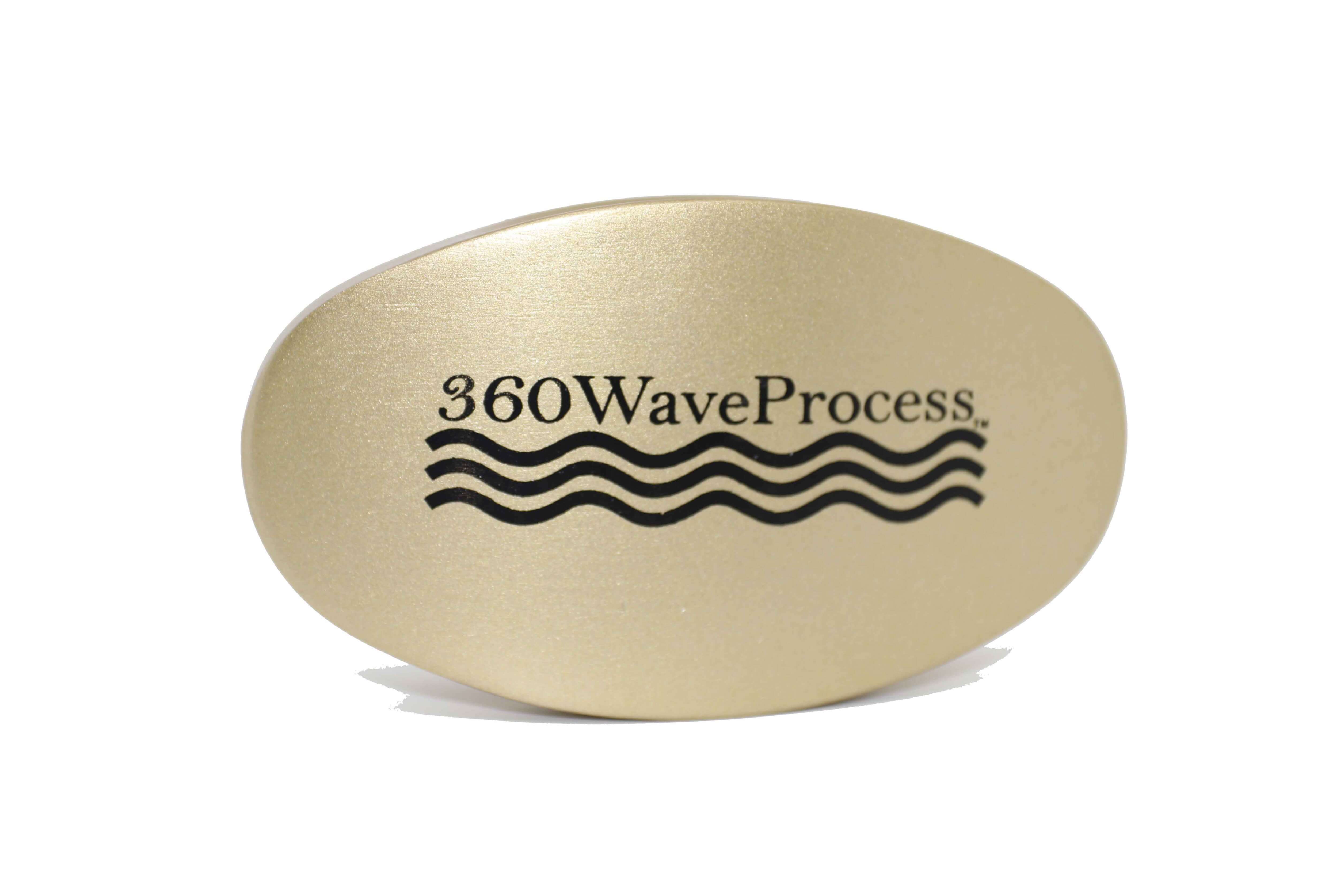Gold 3WP Oval 360 wave brush