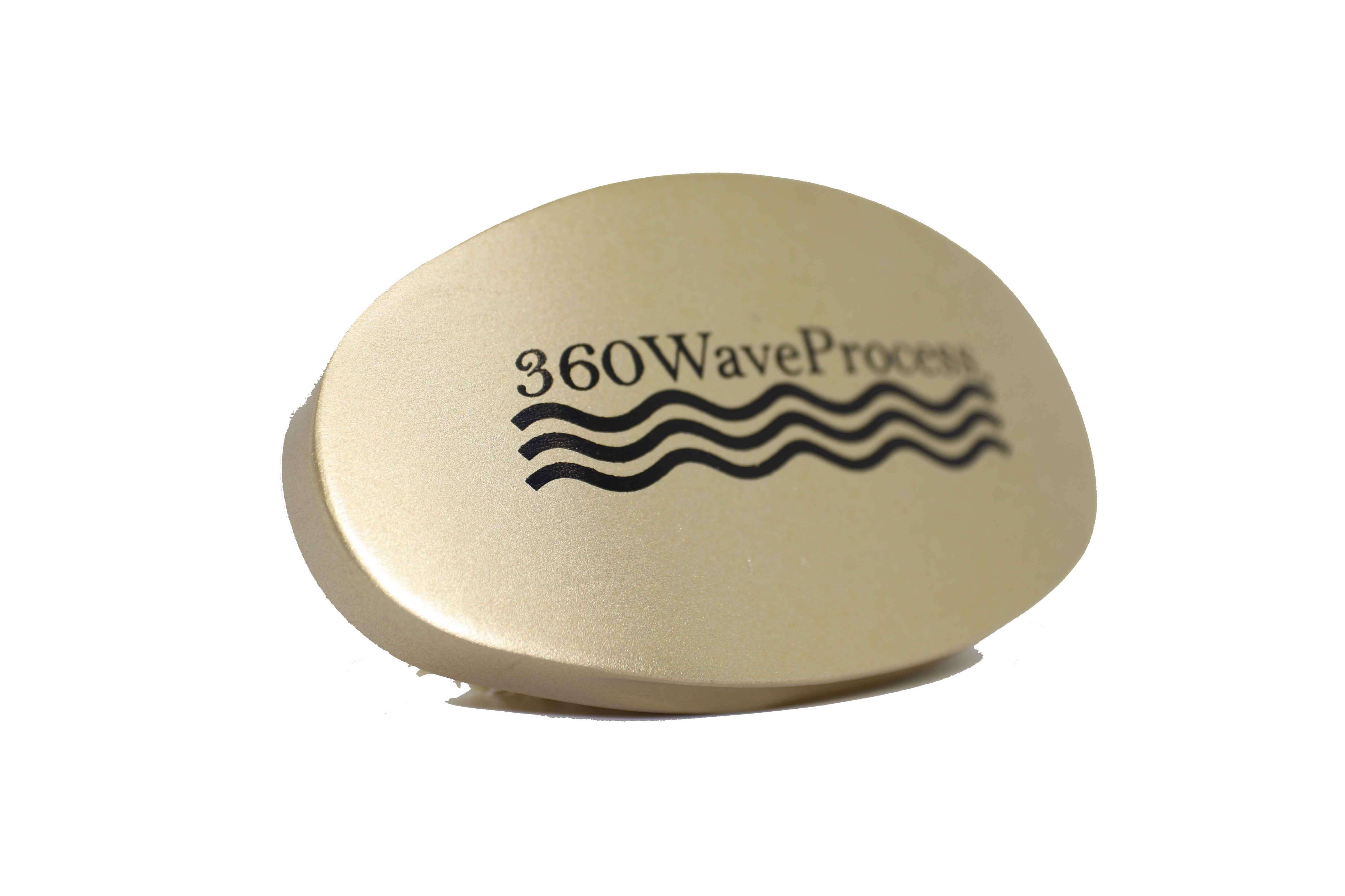 Gold 3WP Oval 360 wave brush