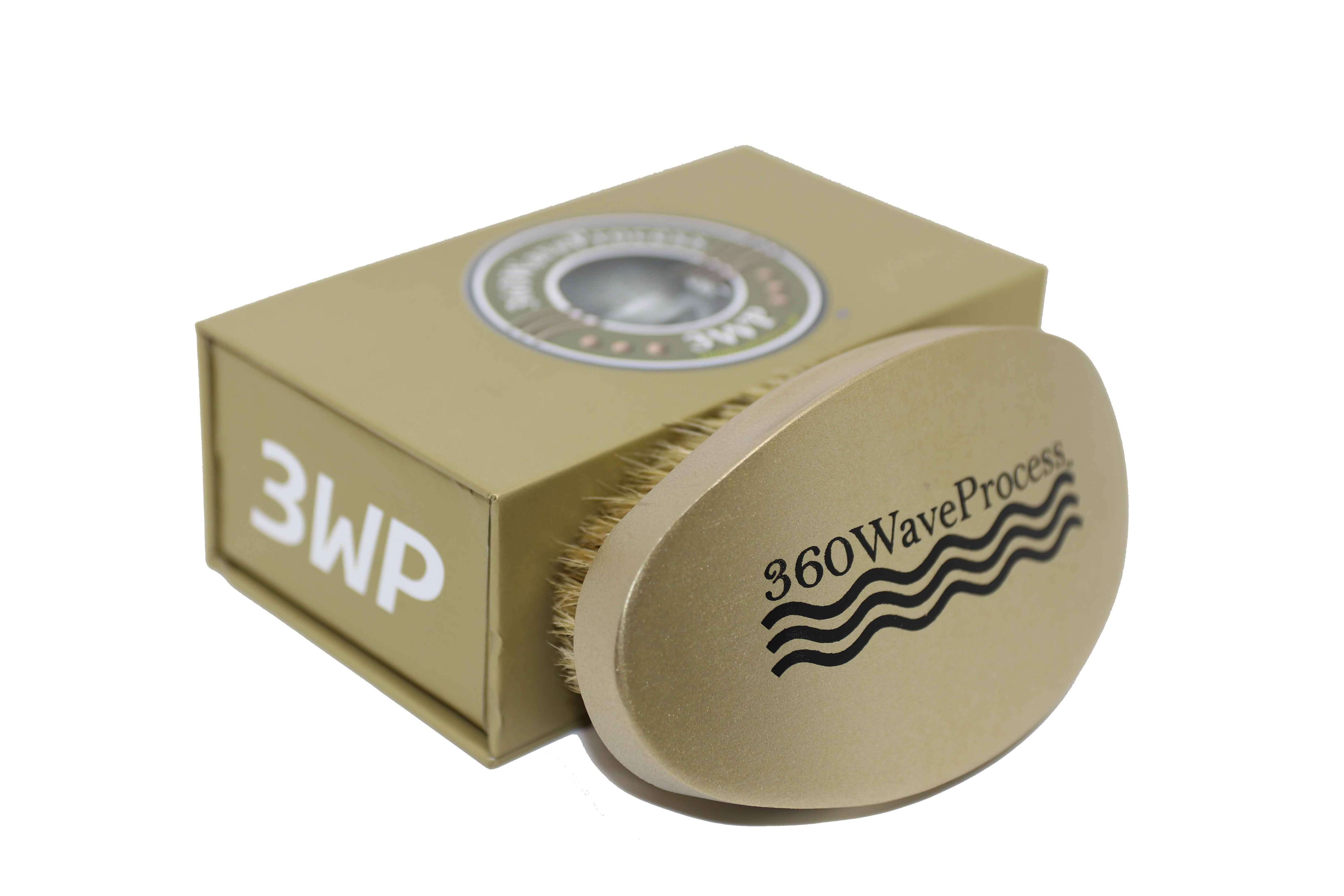 Gold 3WP Oval 360 wave brush