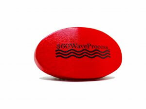 3WP Curved Oval Red 360 Wave Brush