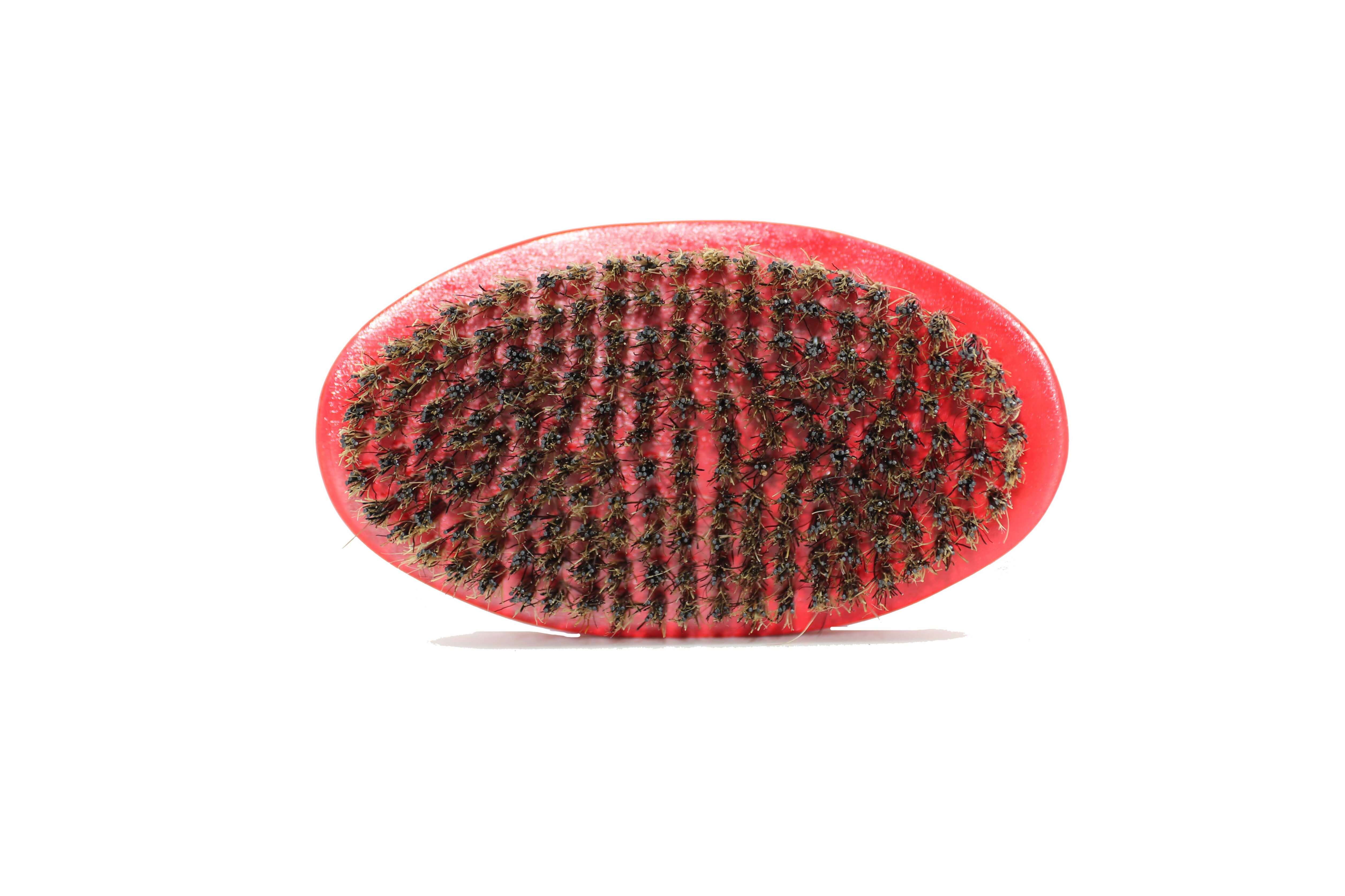 3WP Curved Oval Red 360 Wave Brush