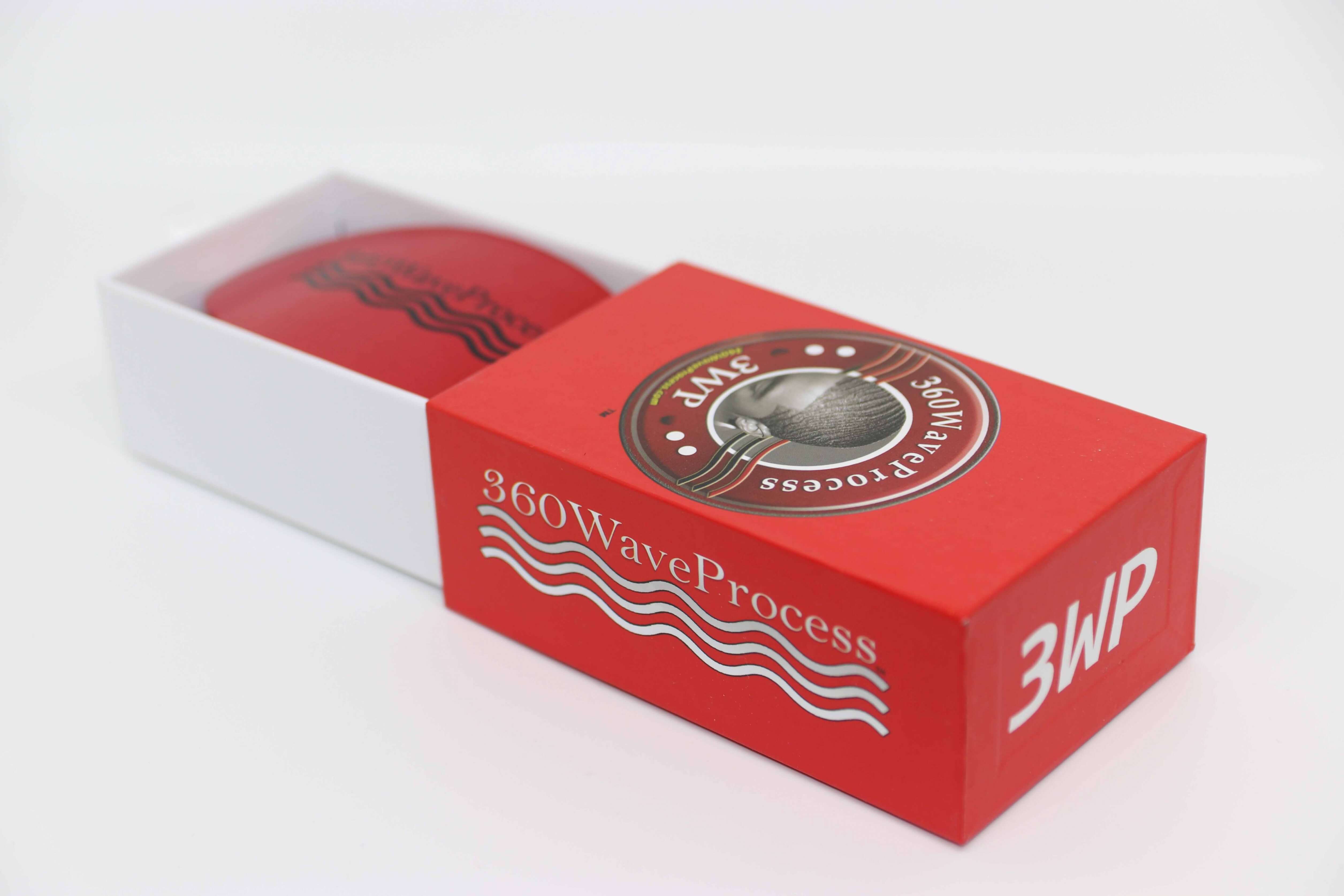 3WP Curved Oval Red 360 Wave Brush