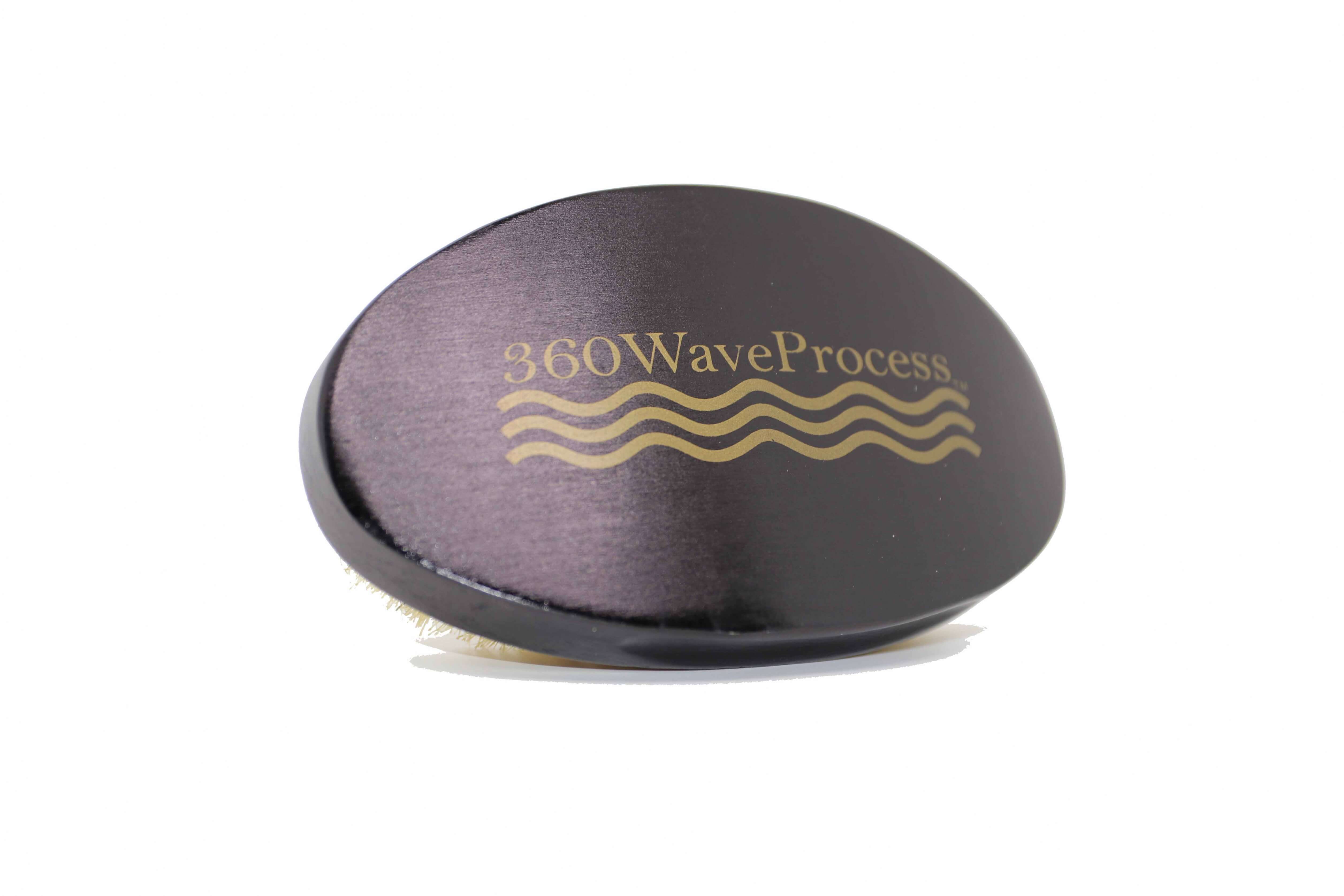 Curved Black 3WP oval 360 Wave brush