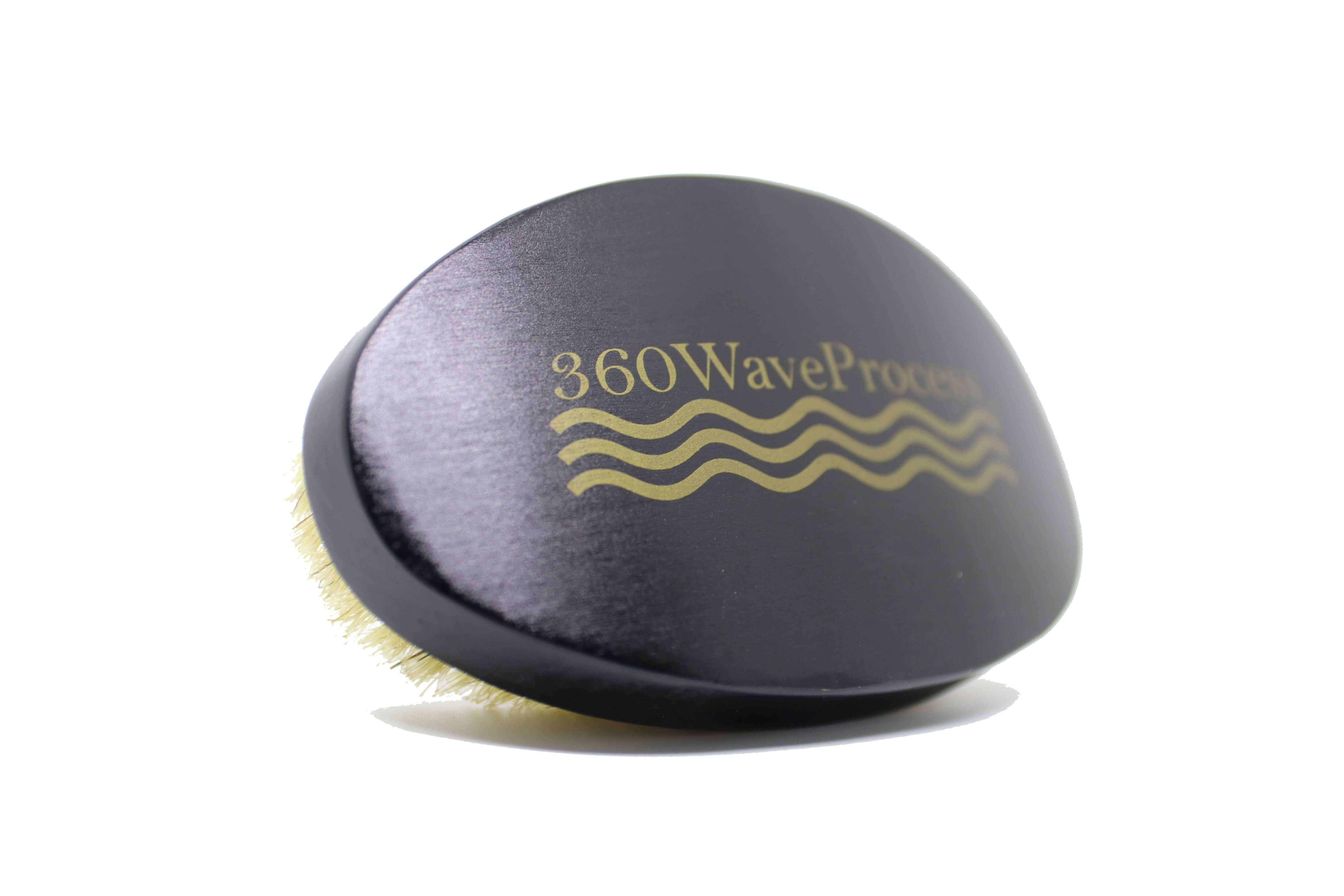 Curved Black 3WP oval 360 Wave brush