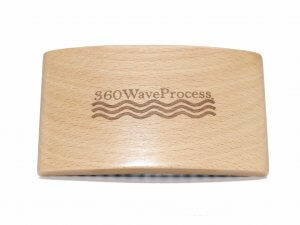 3WP wood grain square 360 wave brush