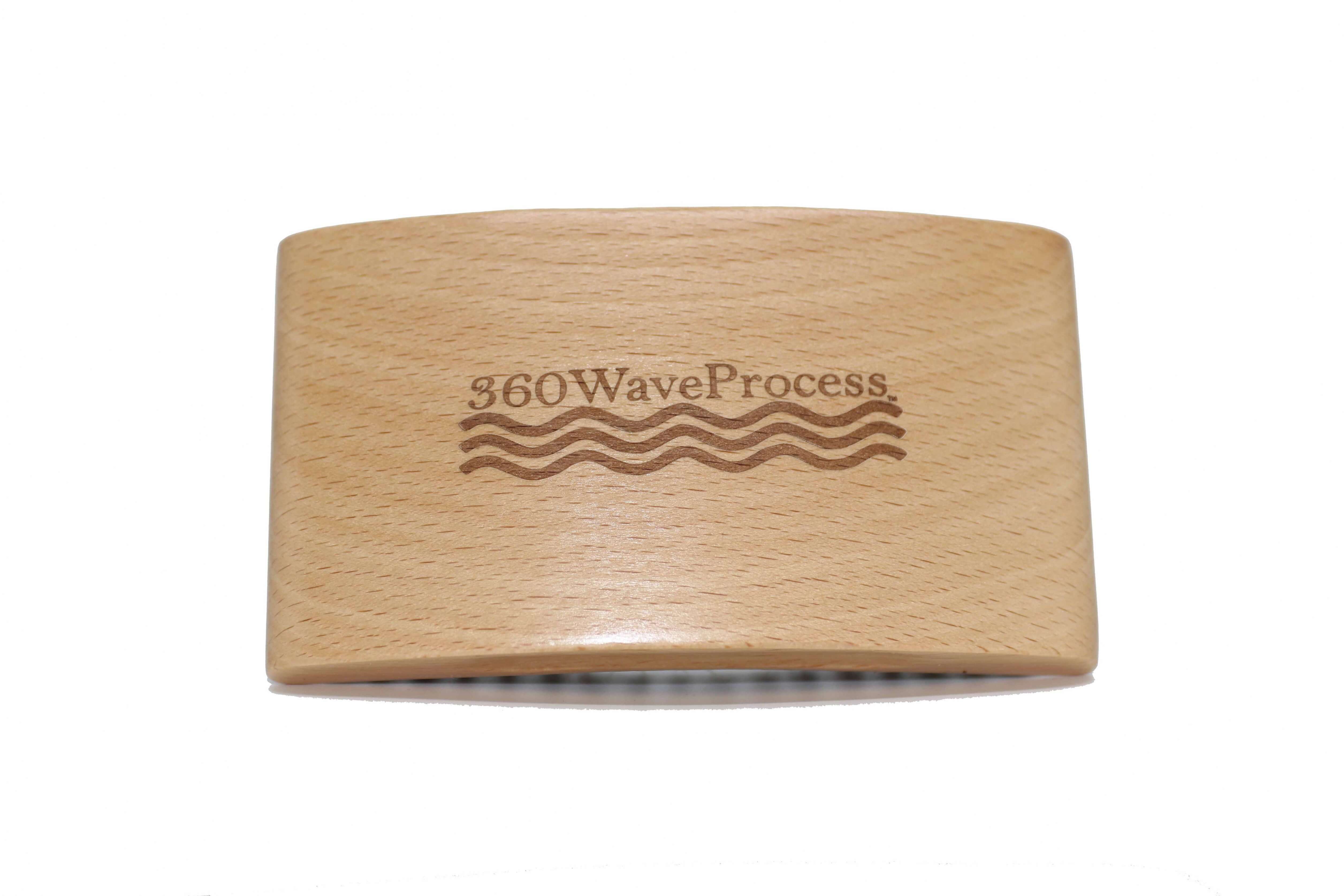3WP wood grain square 360 wave brush