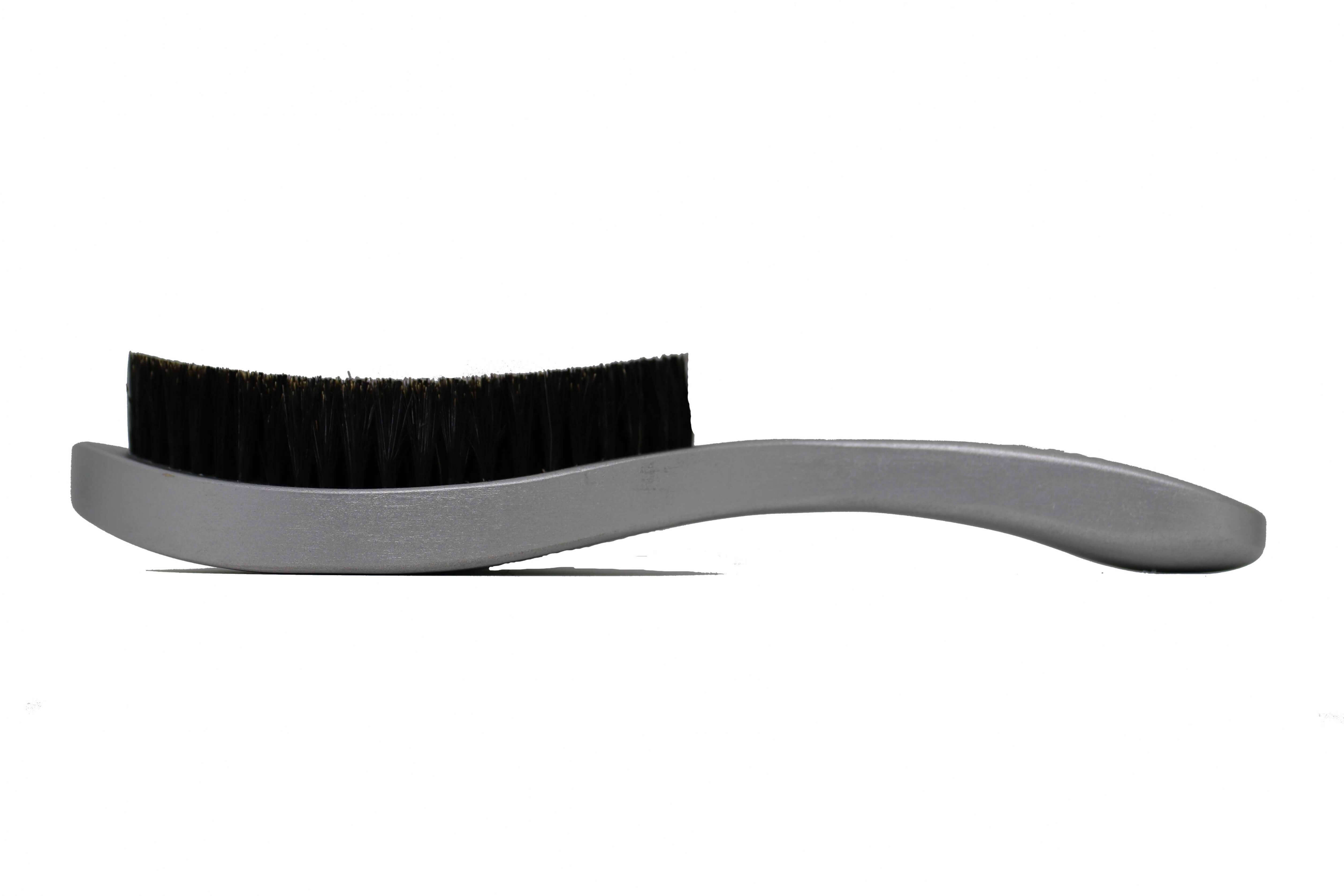 3WP curved silver 360 wave brush handle