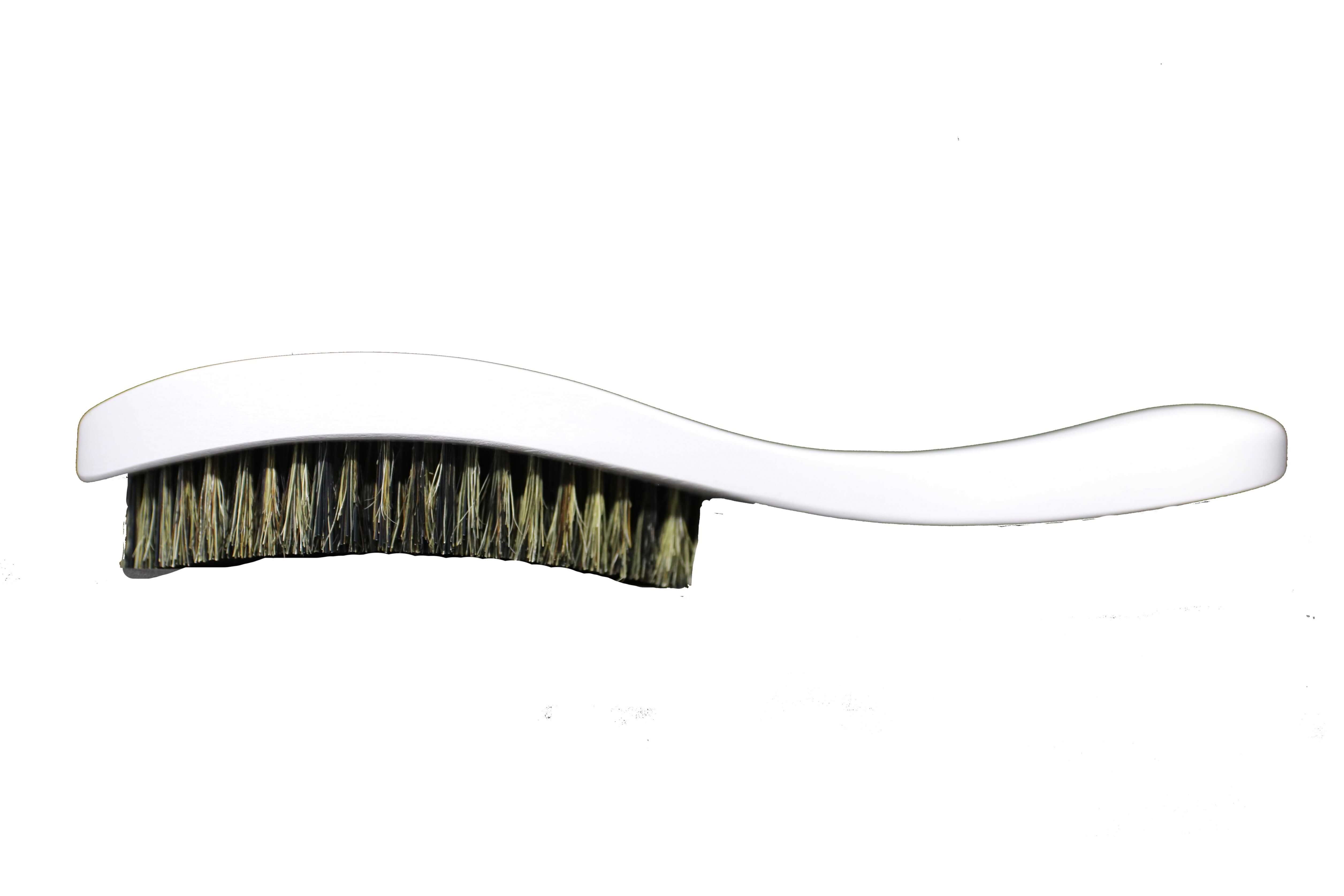 3WP Curved White 360 wave brush handle