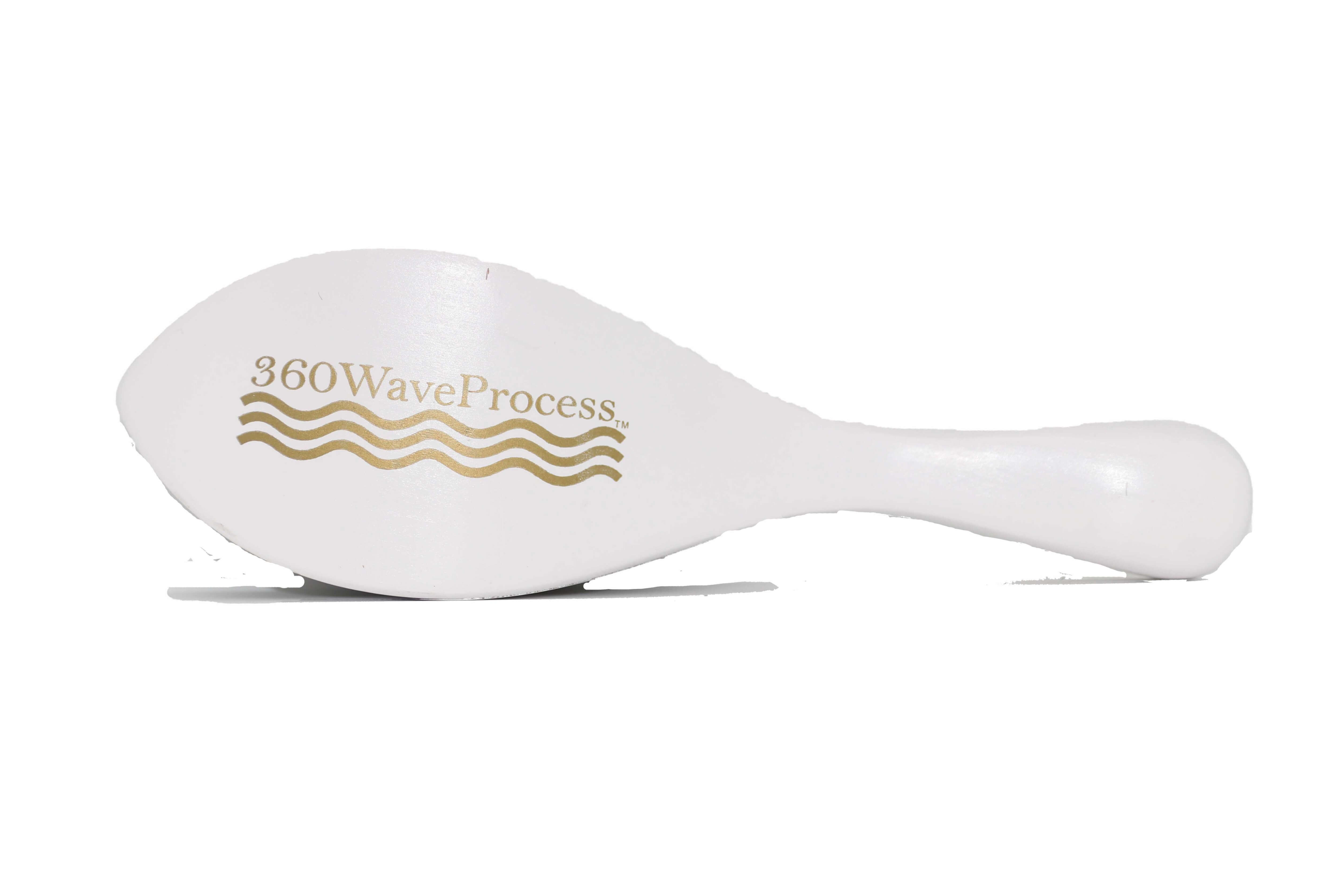 3WP Curved White 360 wave brush handle