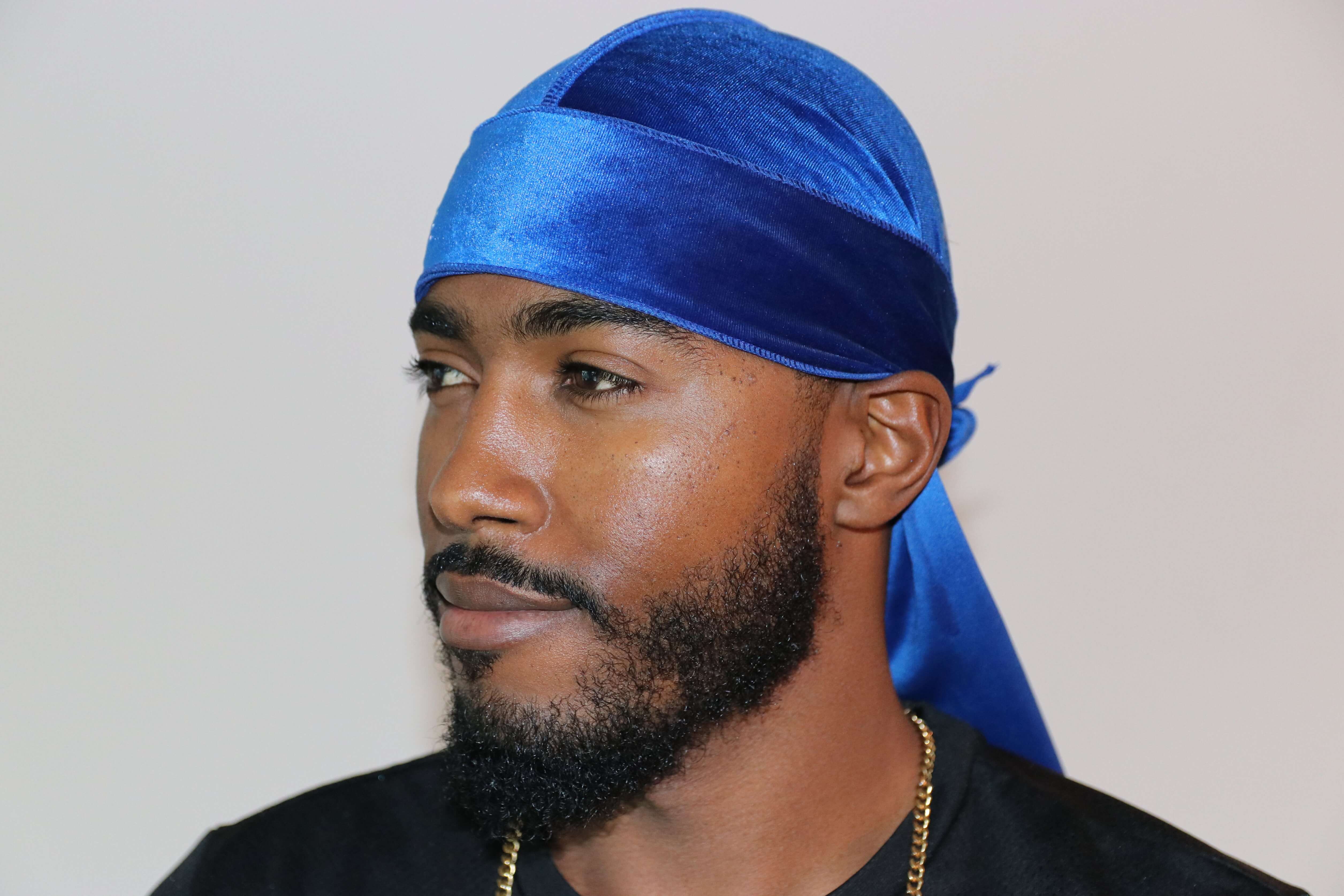 3WP Royal Blue Velvet Durag