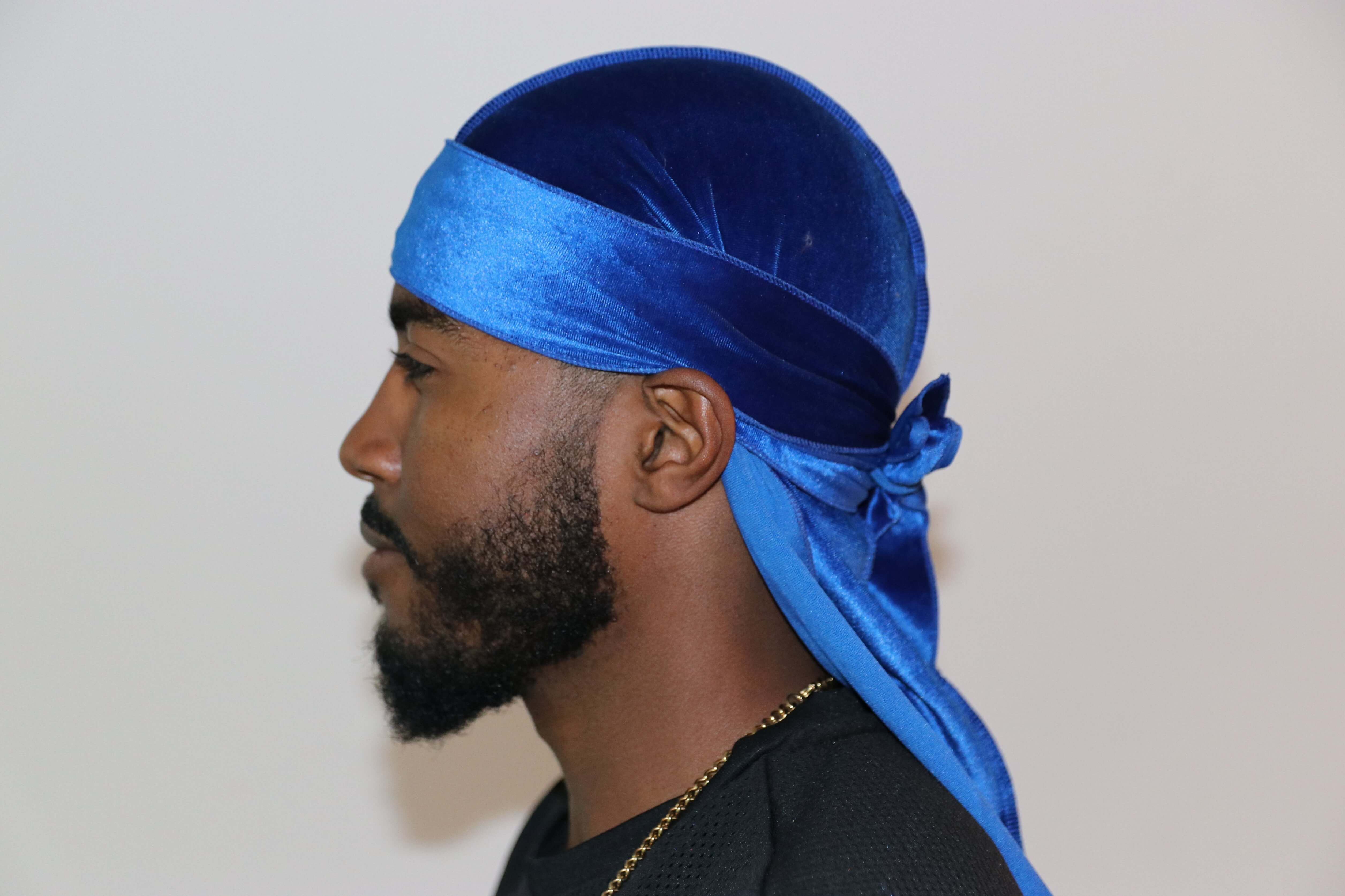 3WP Royal Blue Velvet Durag