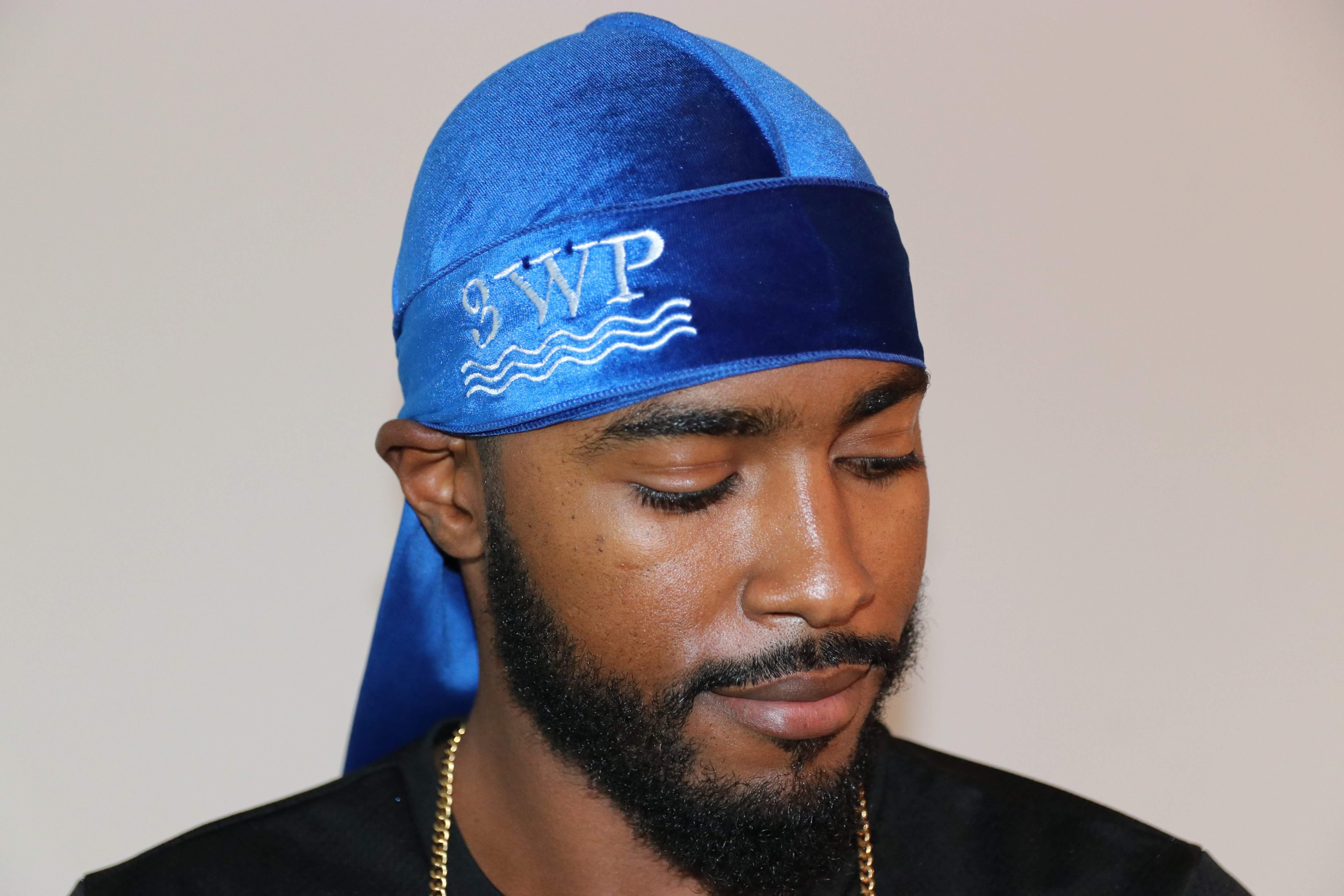 3WP Royal Blue Velvet Durag