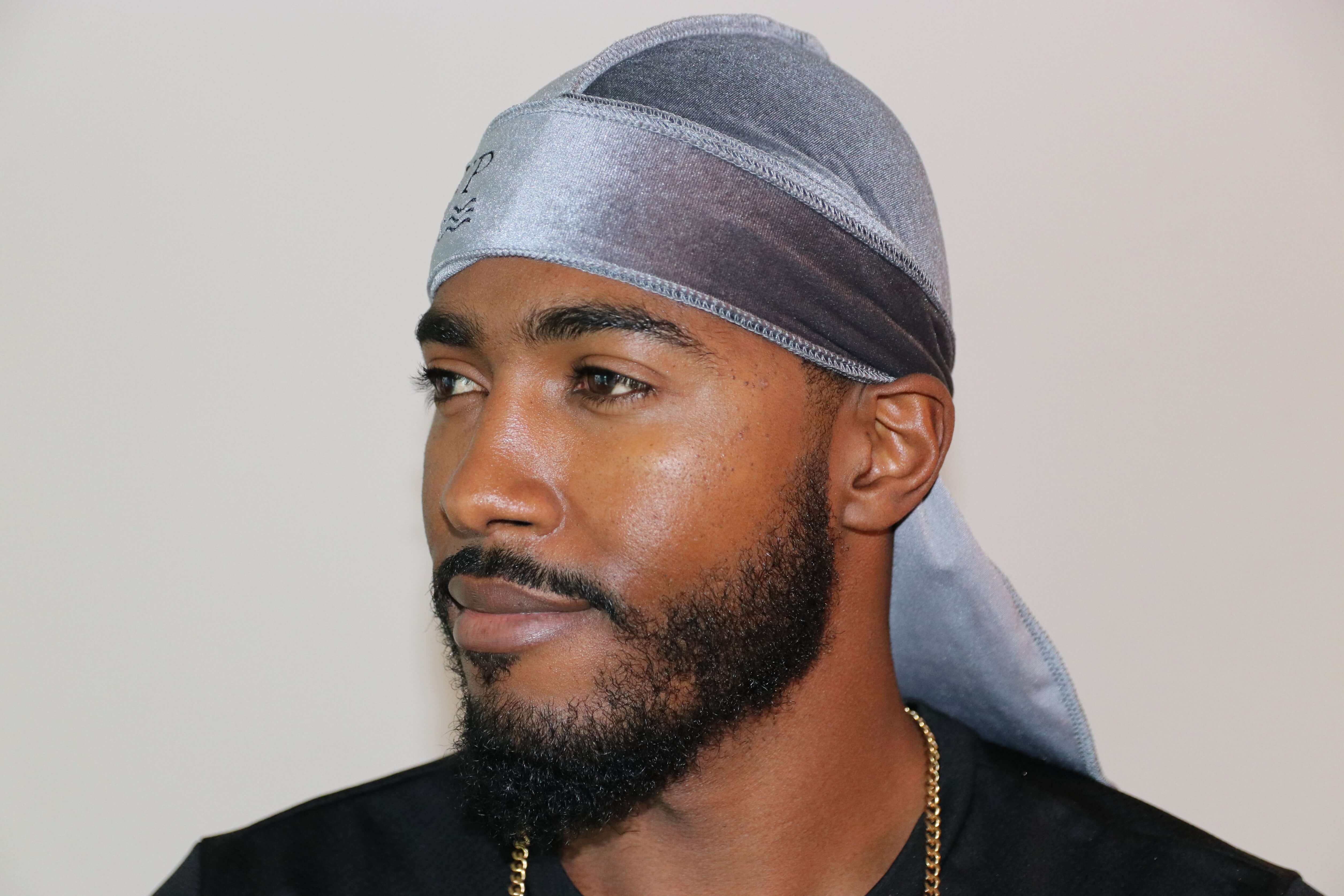 3WP Grey Velvet Durag