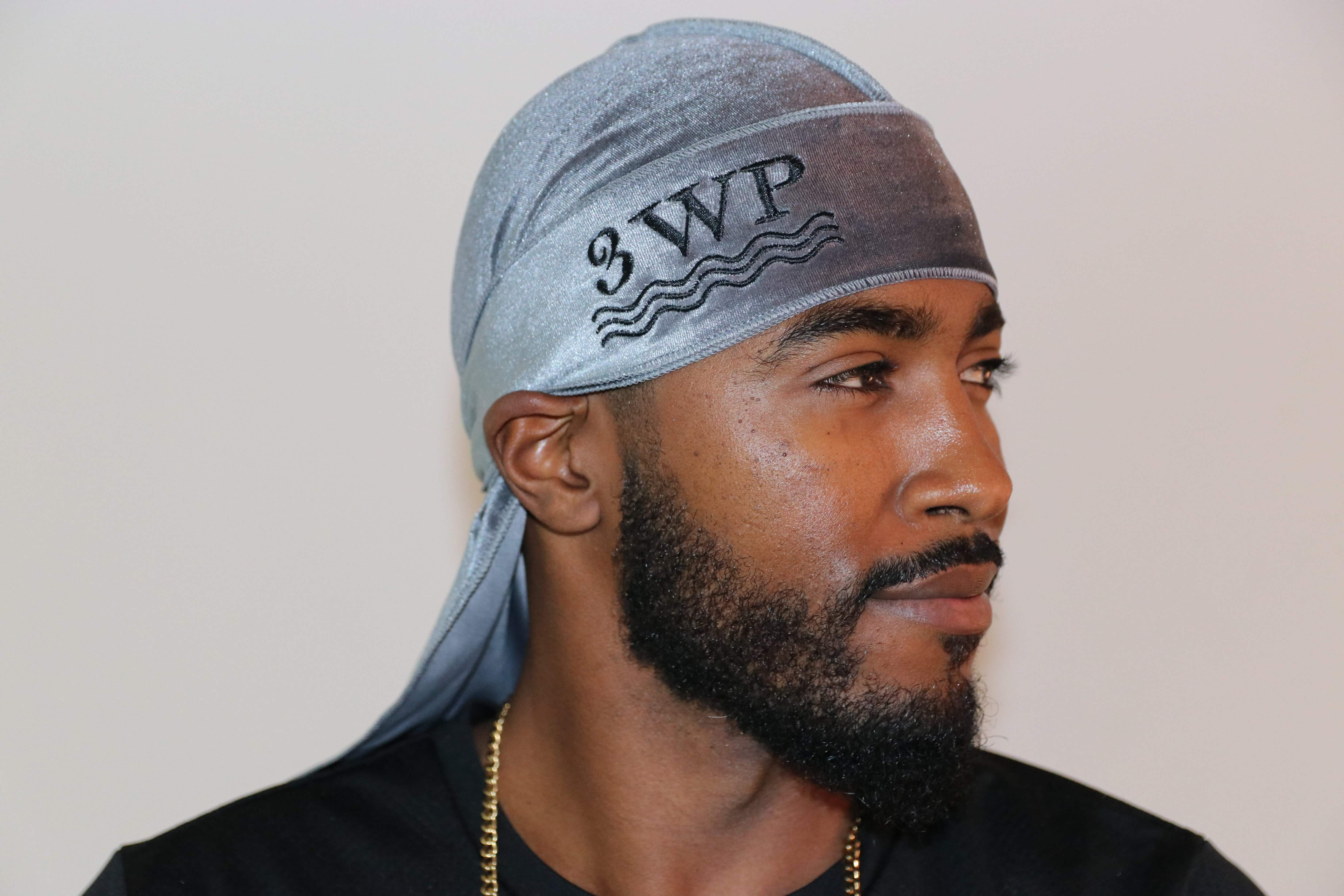 3WP Grey Velvet Durag