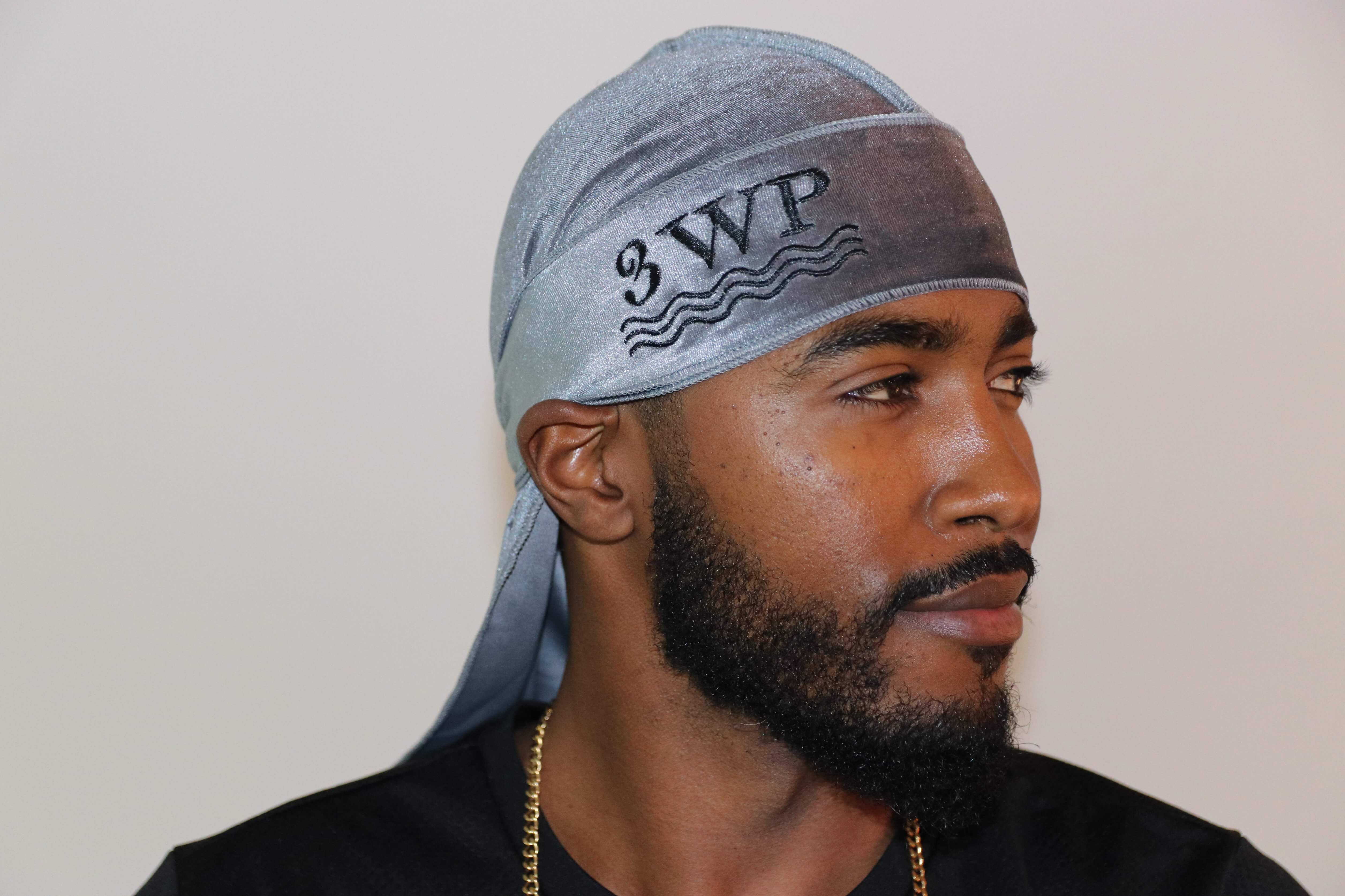 3WP Grey Velvet Durag