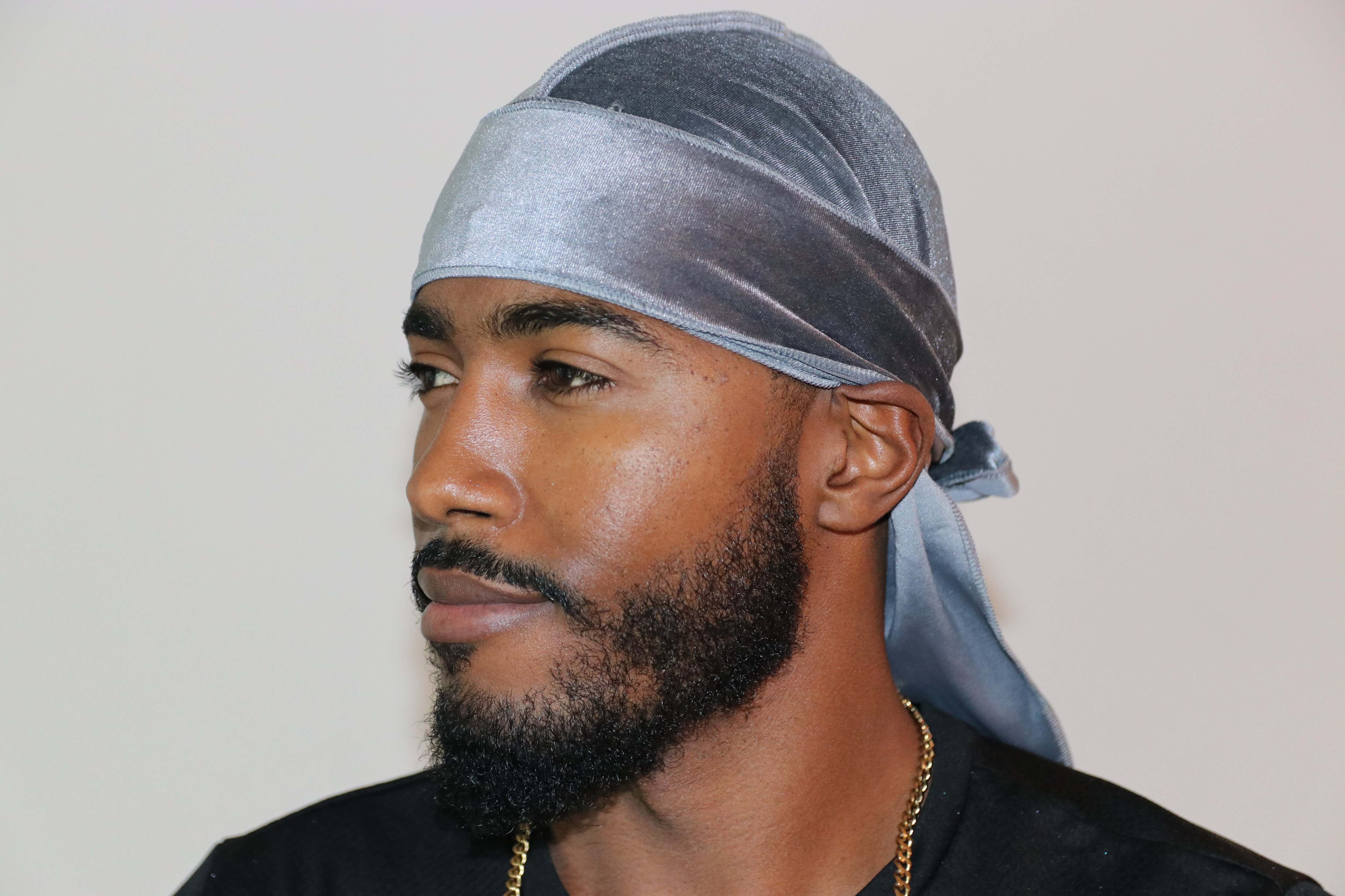 3WP Grey Velvet Durag