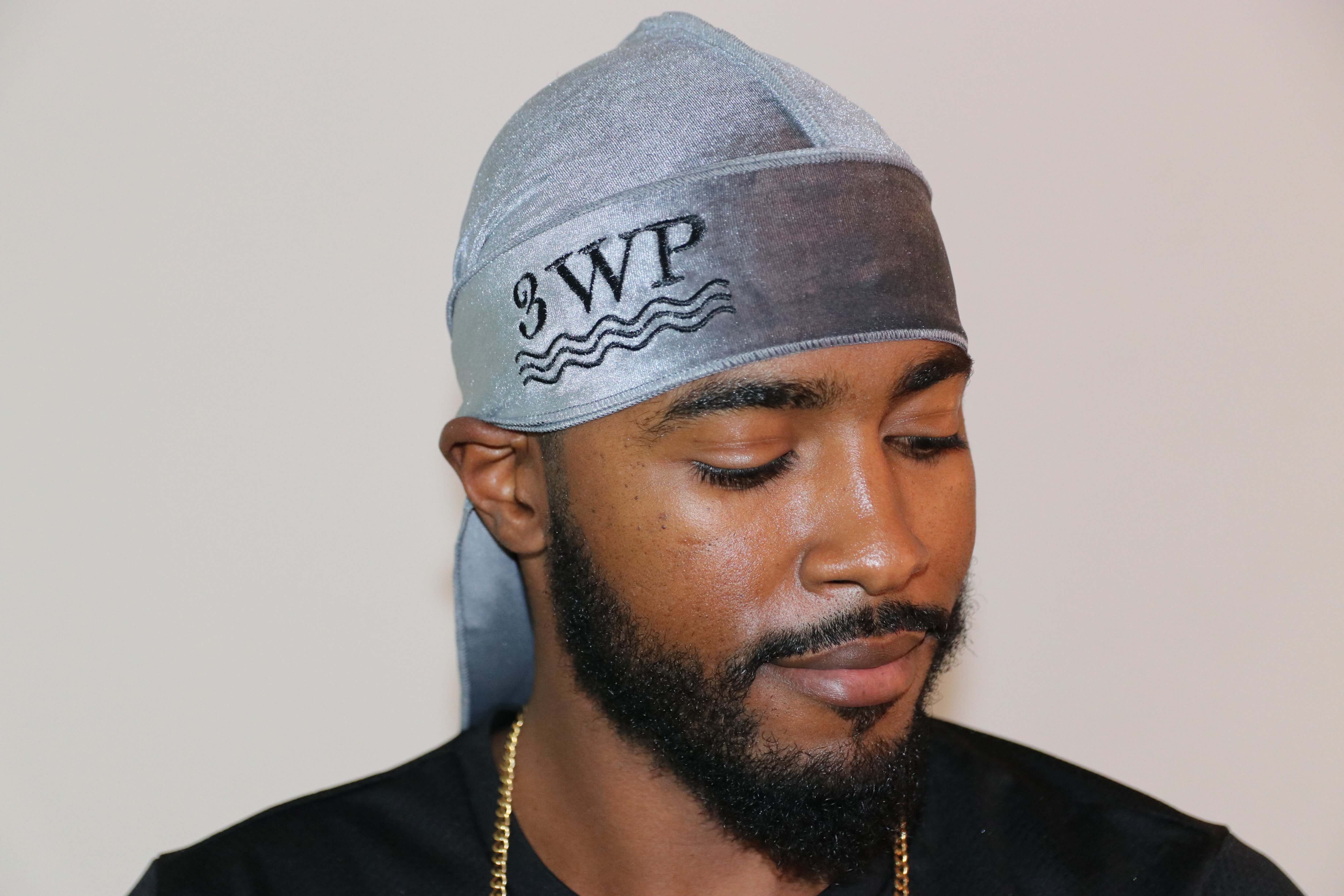 3WP Grey Velvet Durag
