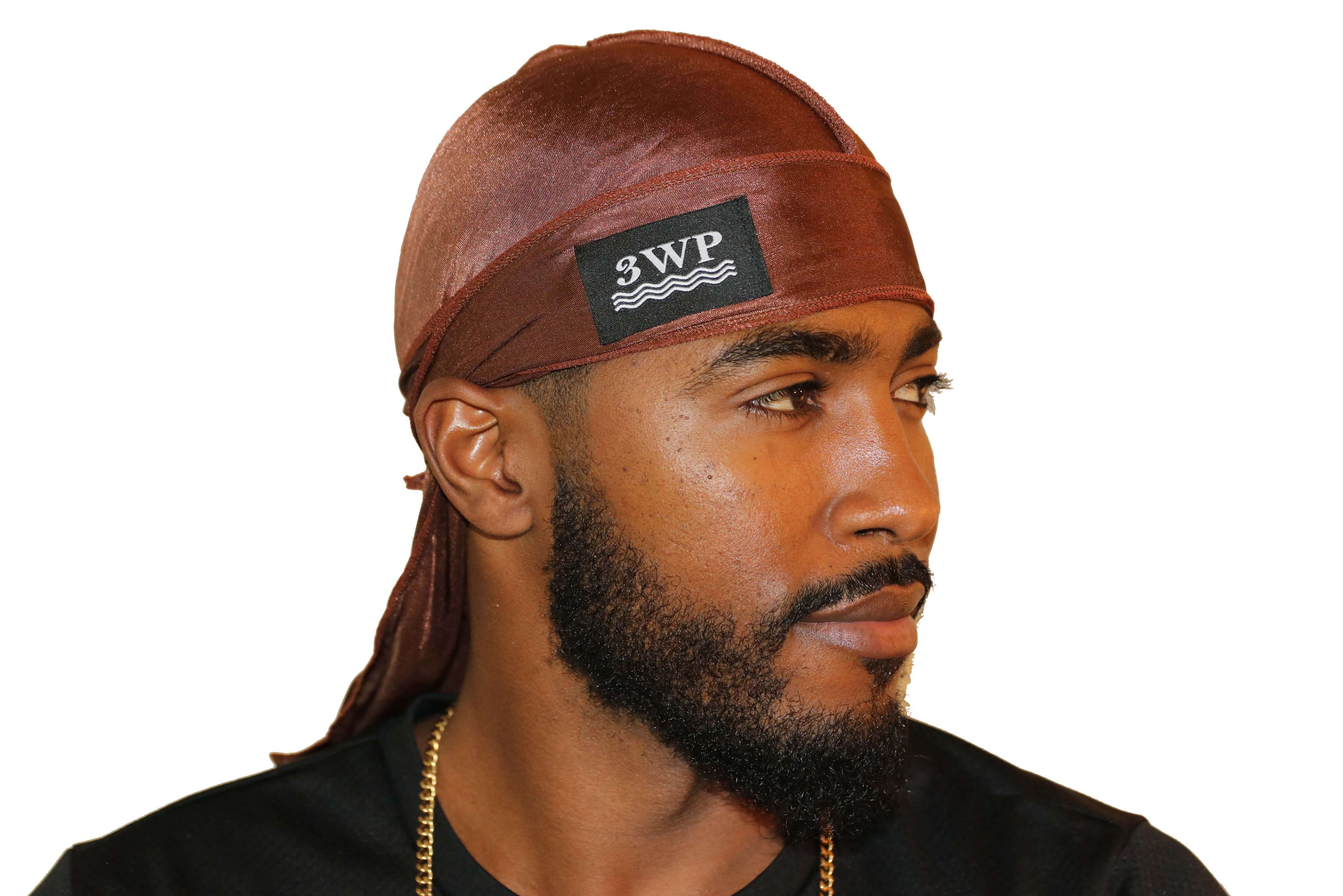 Chocolate Brown 3WP Silky Durag