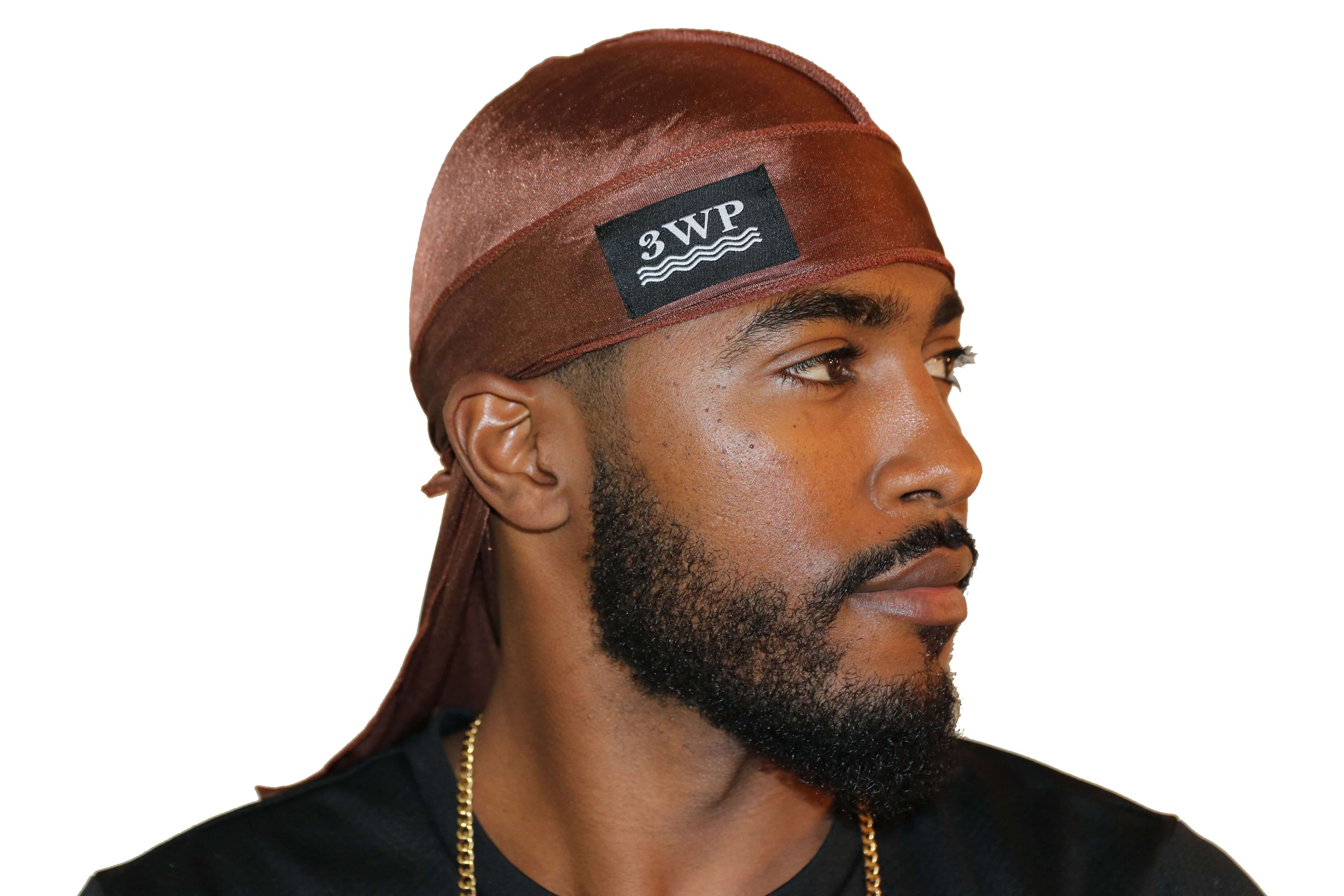 Chocolate Brown 3WP Silky Durag