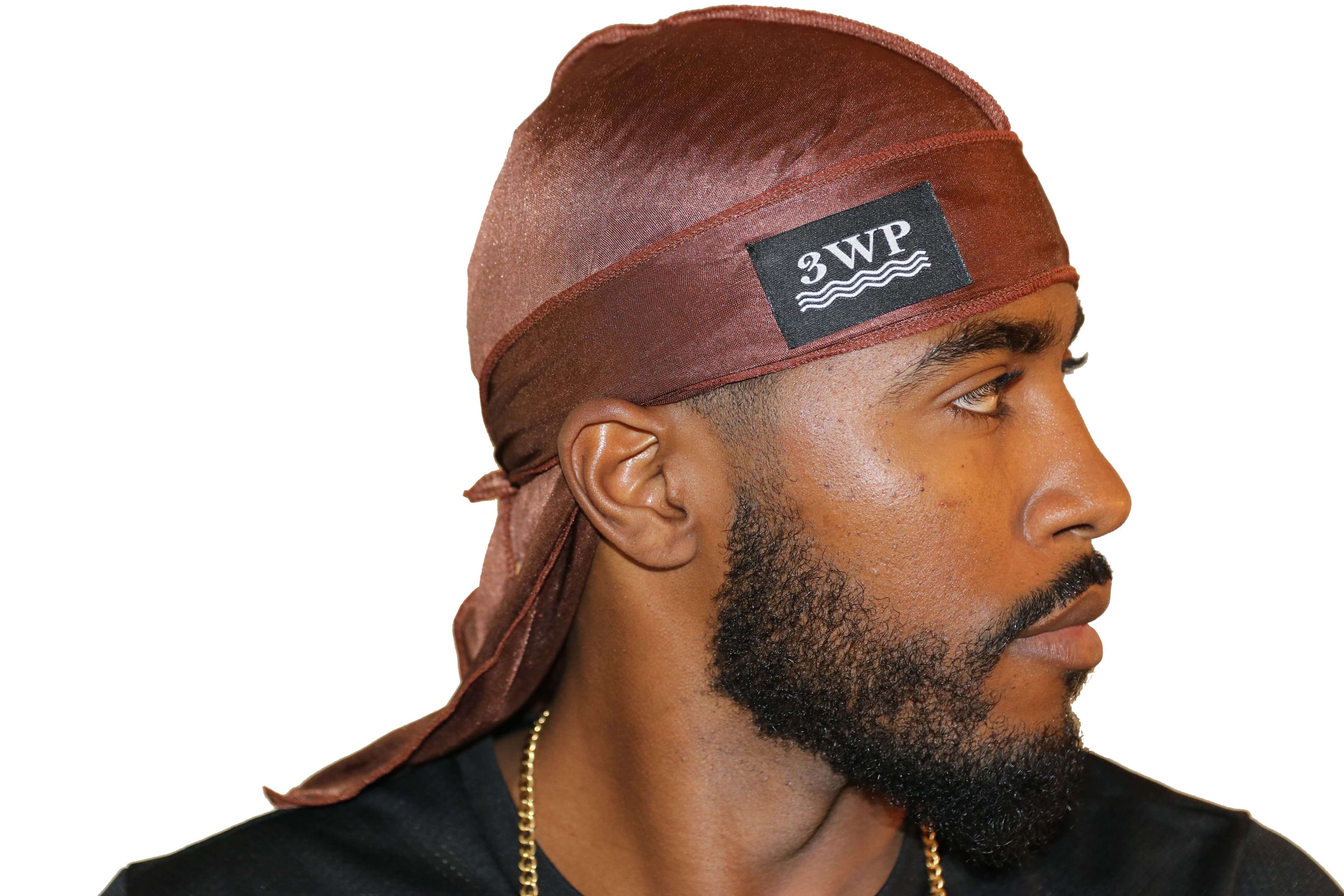 Chocolate Brown 3WP Silky Durag