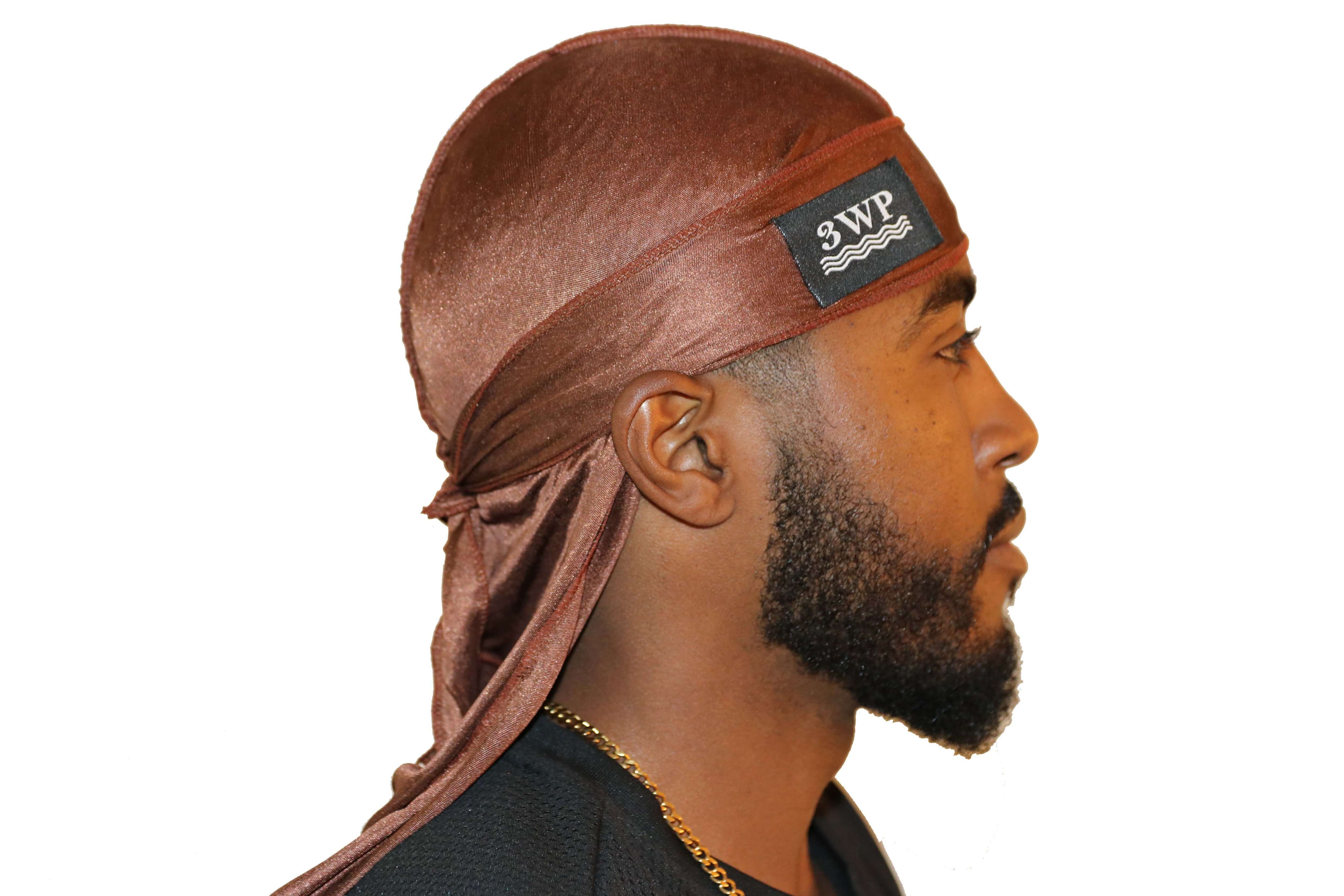 Chocolate Brown 3WP Silky Durag