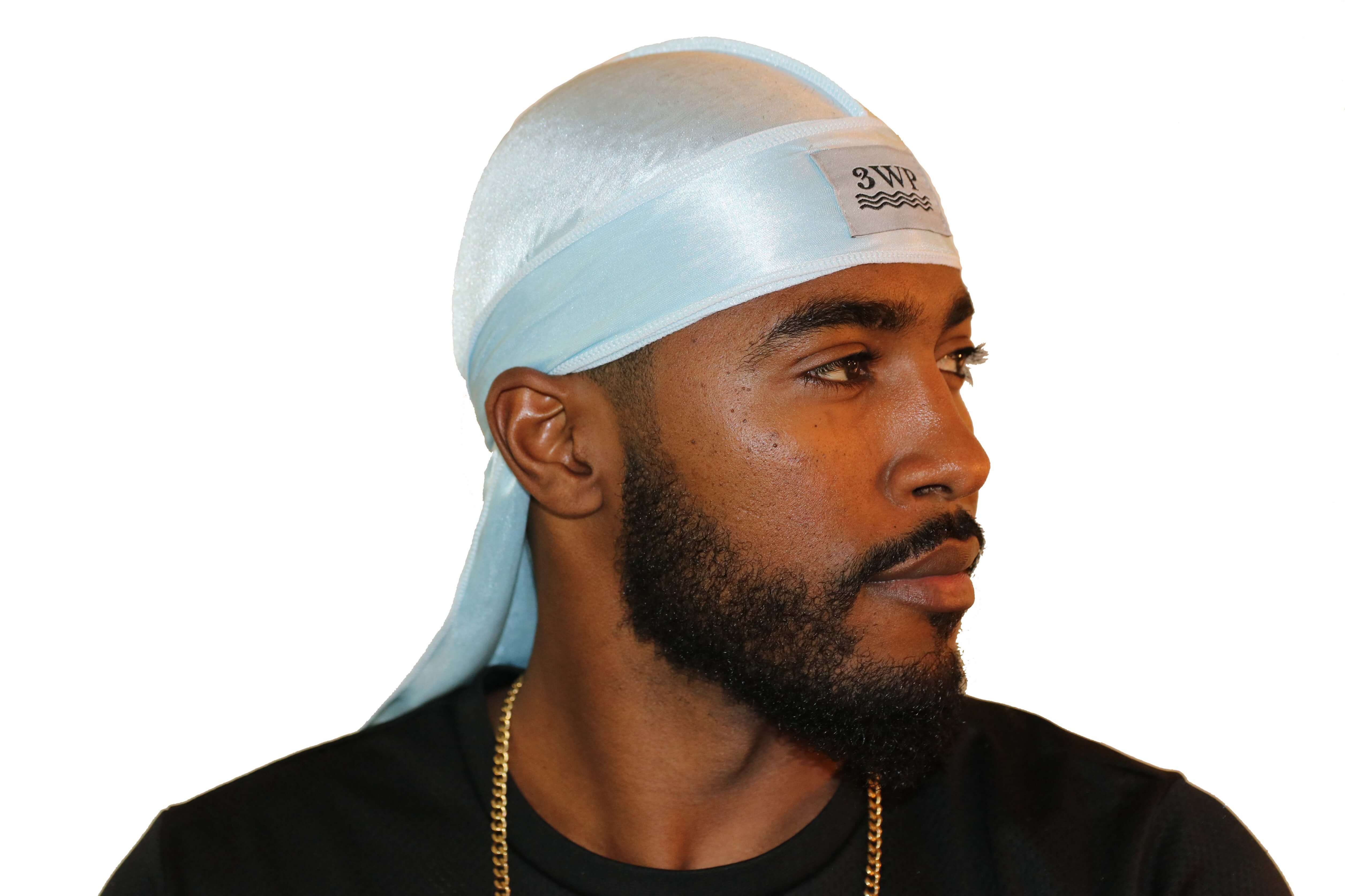 Baby Blue 3WP Silky Durag