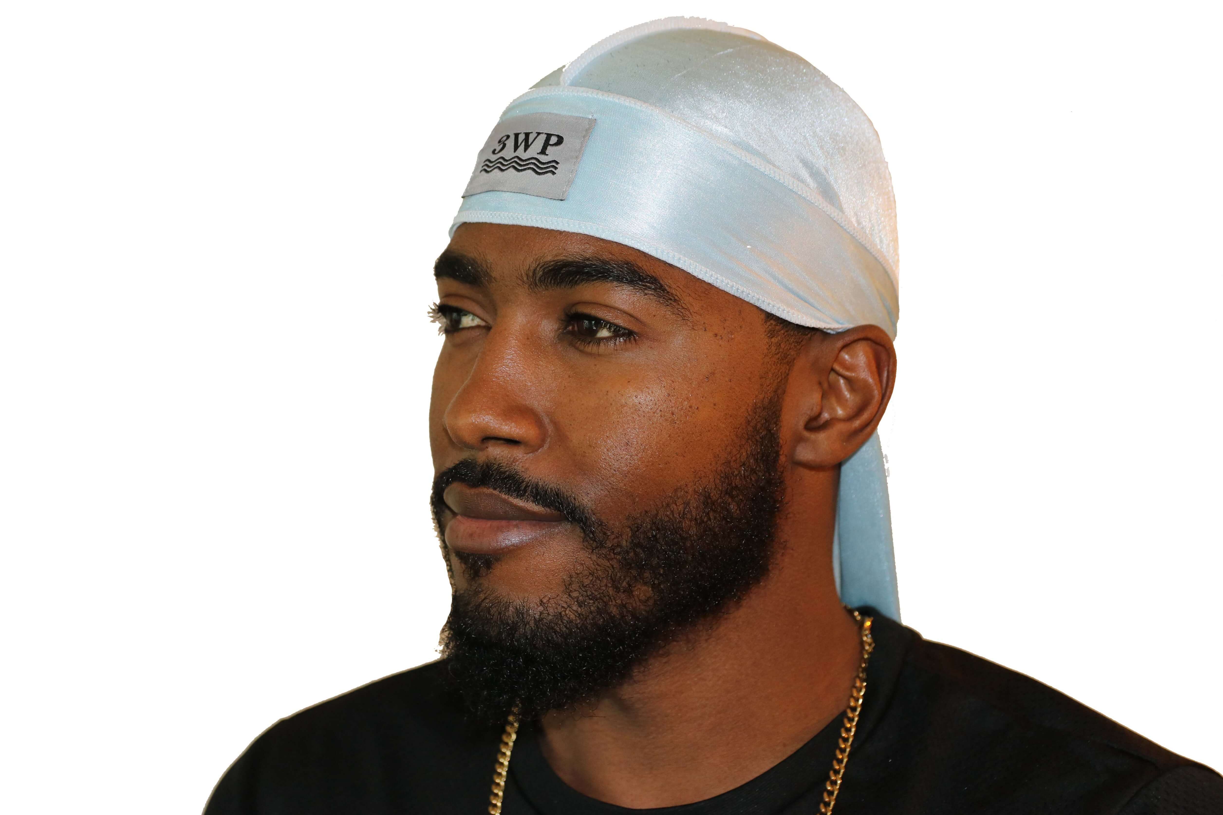 Baby Blue 3WP Silky Durag