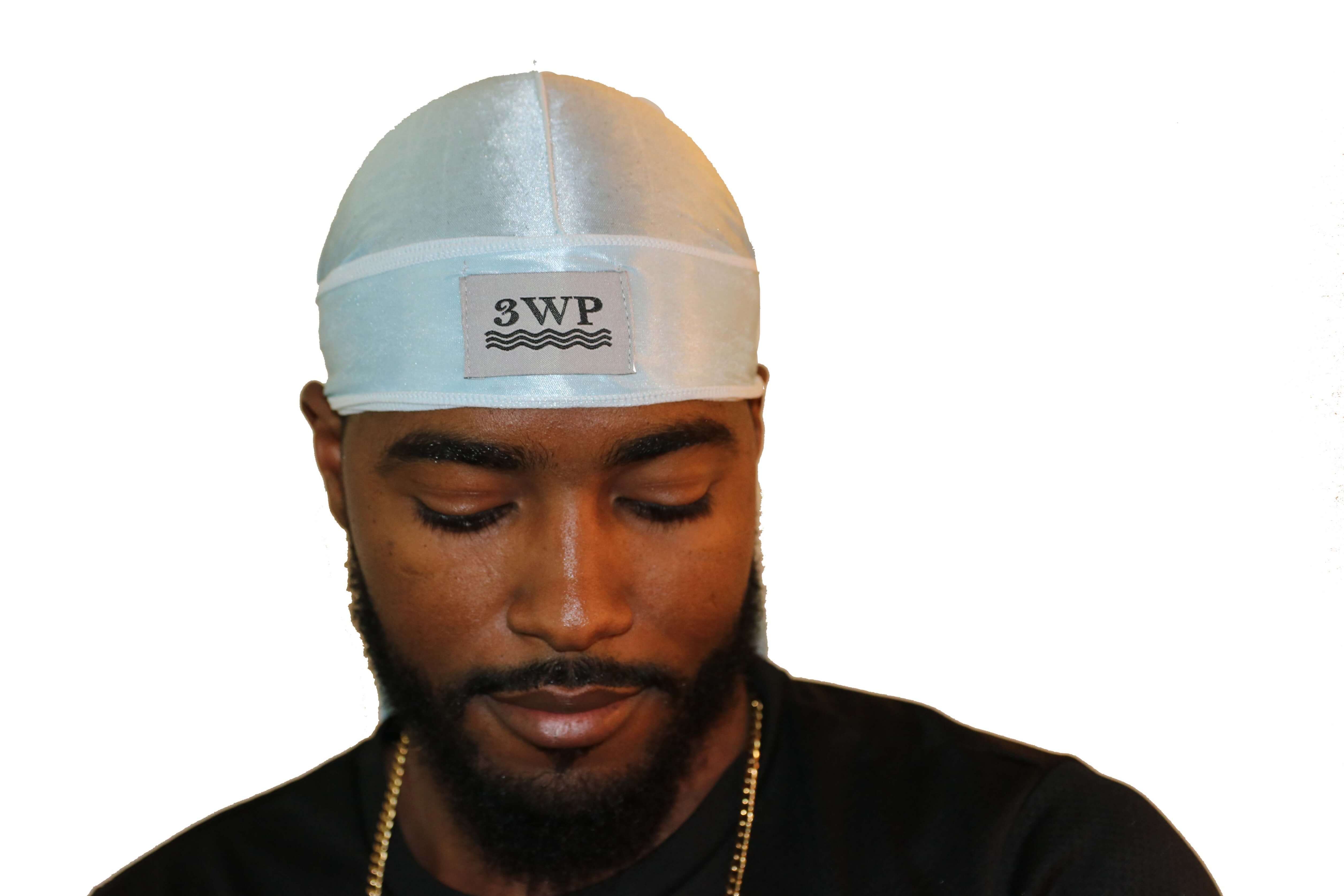 Baby Blue 3WP Silky Durag