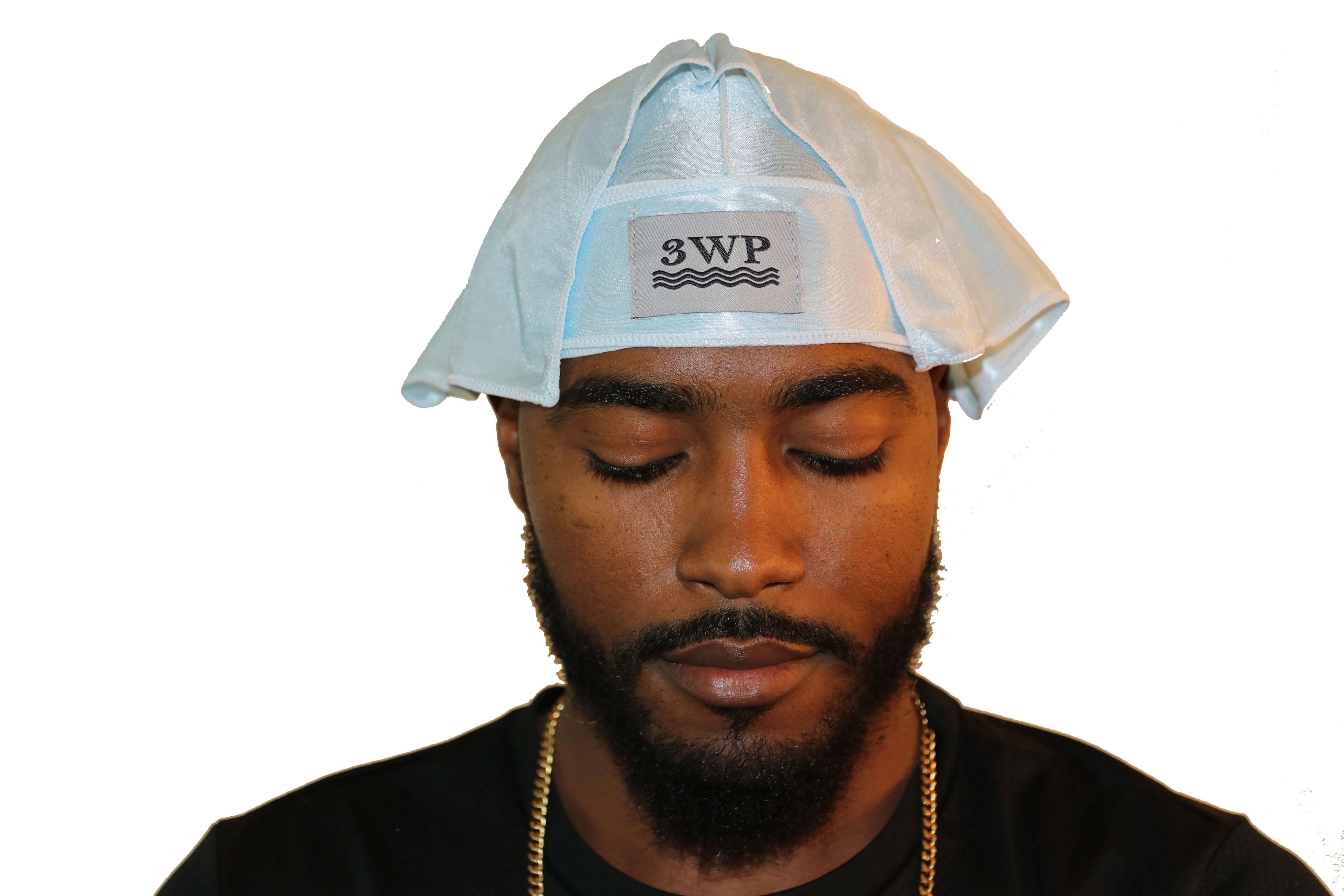 Baby Blue 3WP Silky Durag