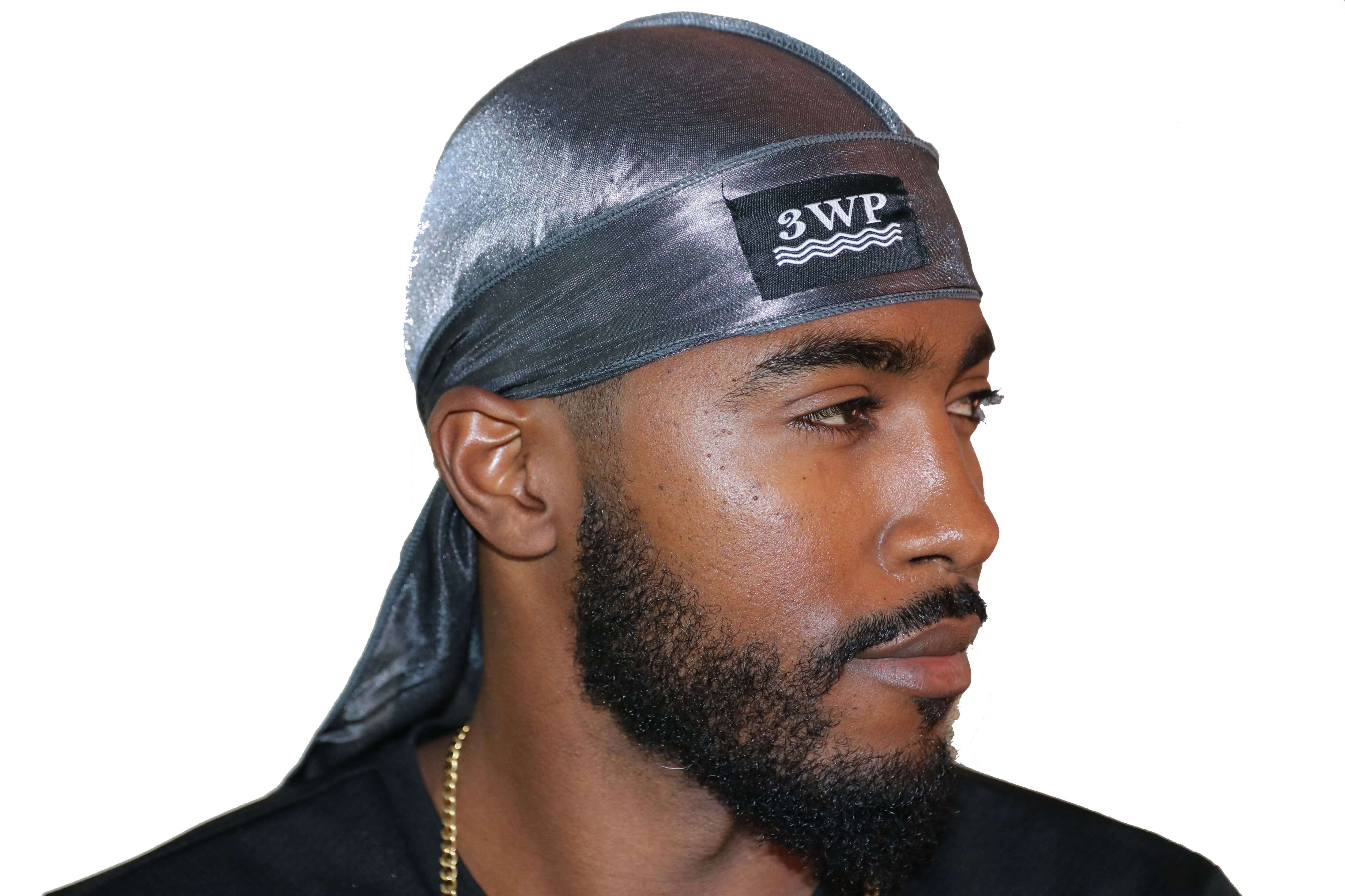 Dark Grey 3WP Silky durag