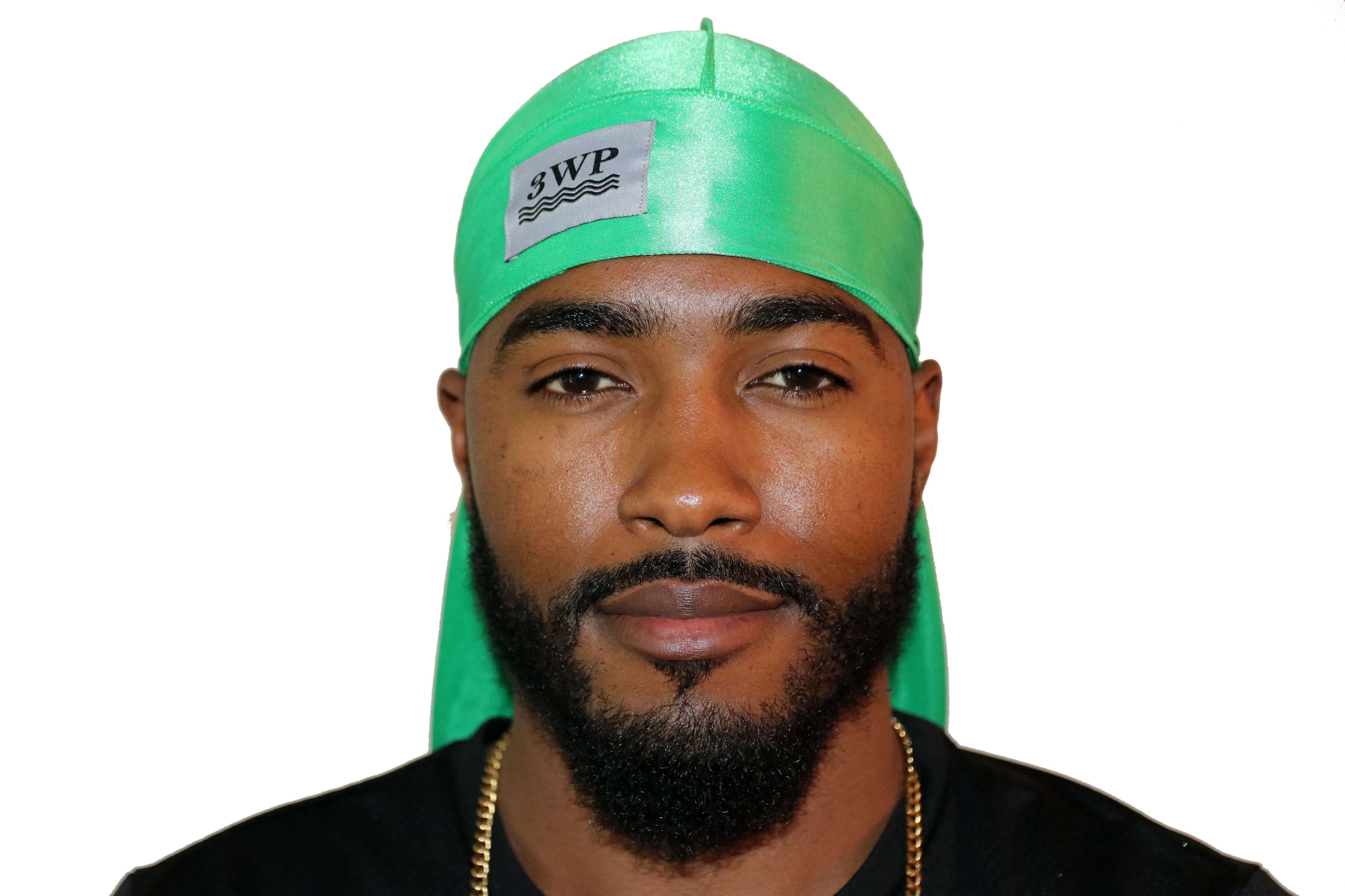 Lime green 3WP Silky Durag