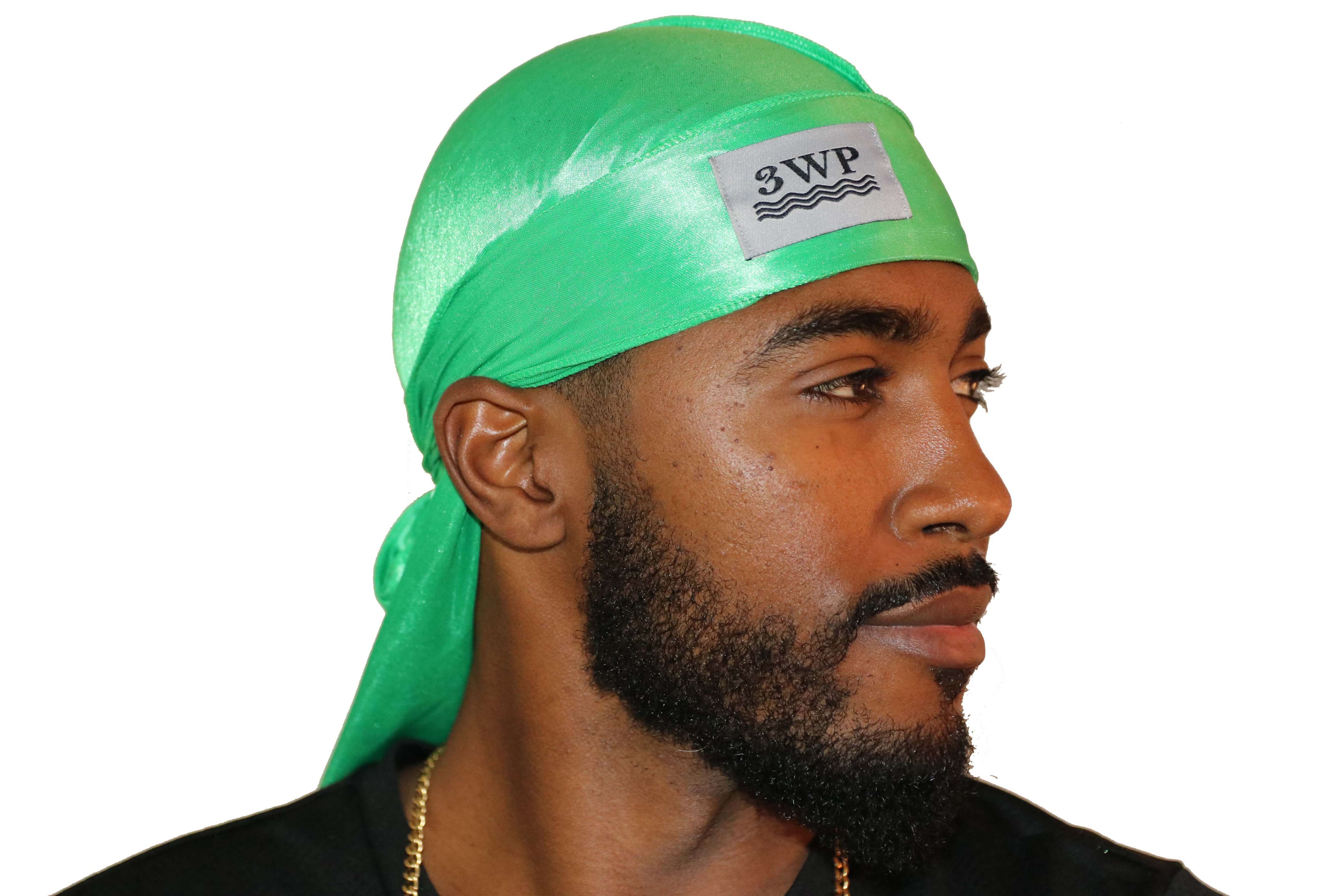 Lime green 3WP Silky Durag
