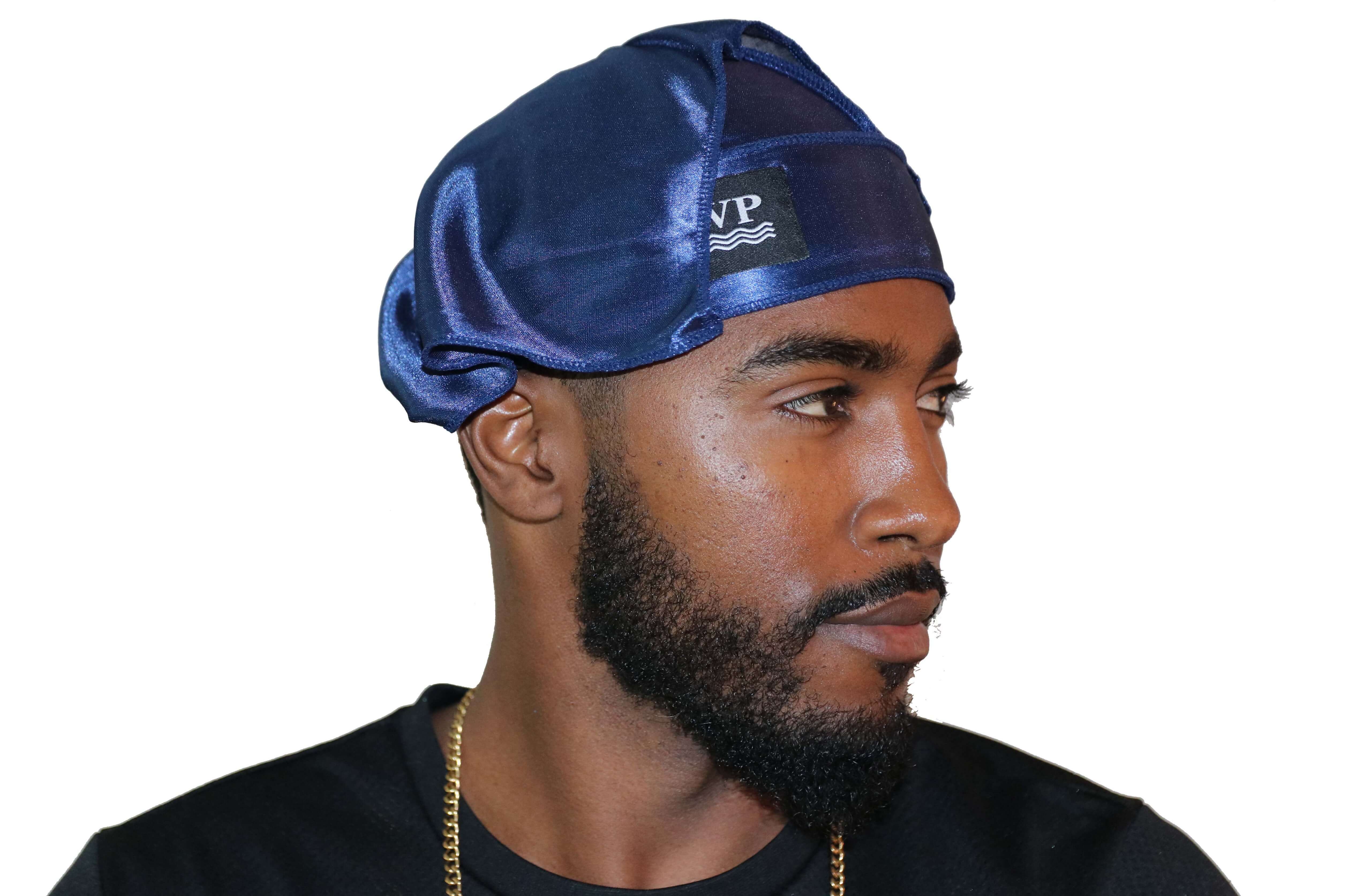 3WP Navy Blue Silky Durag