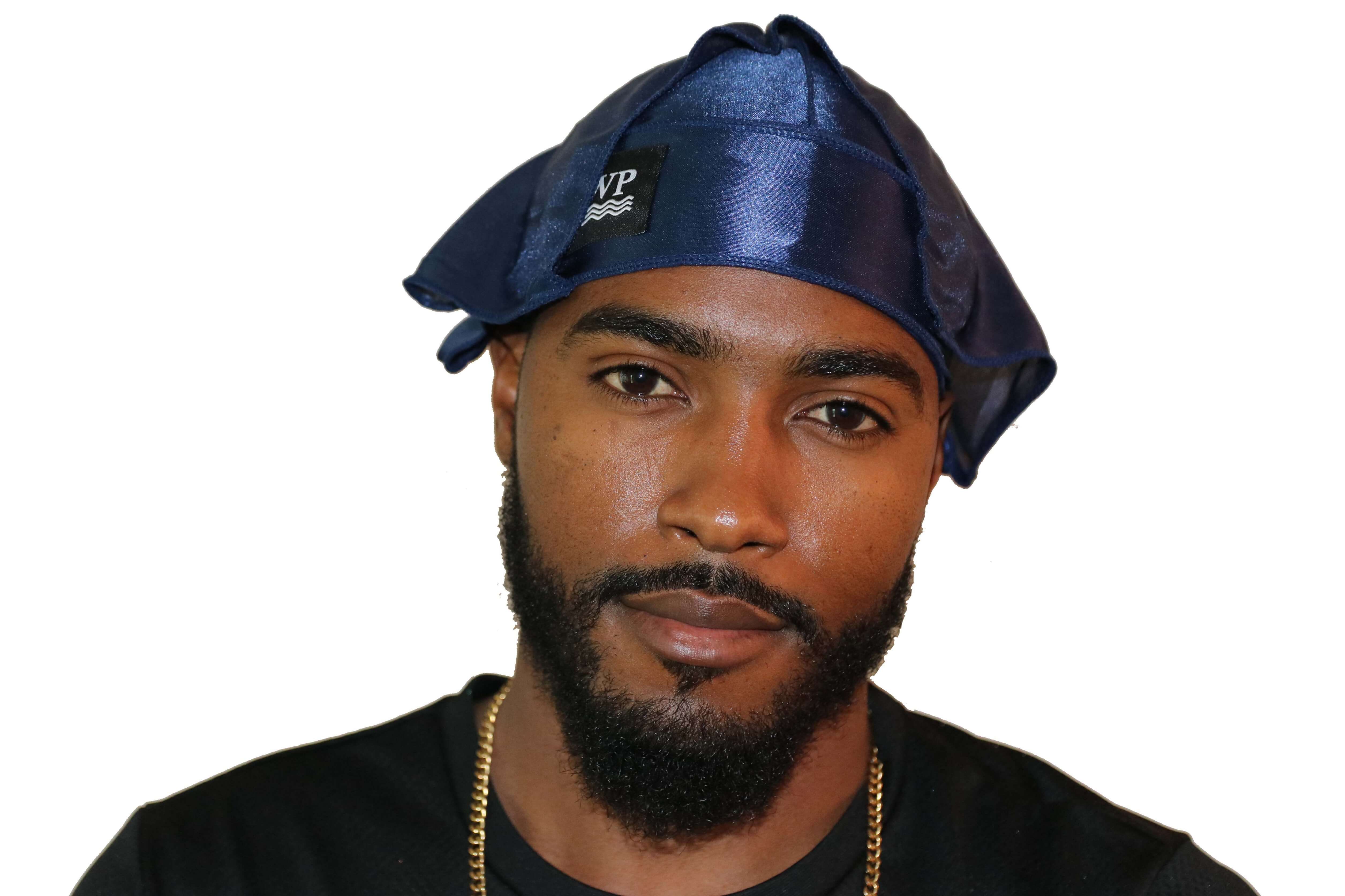 3WP Navy Blue Silky Durag