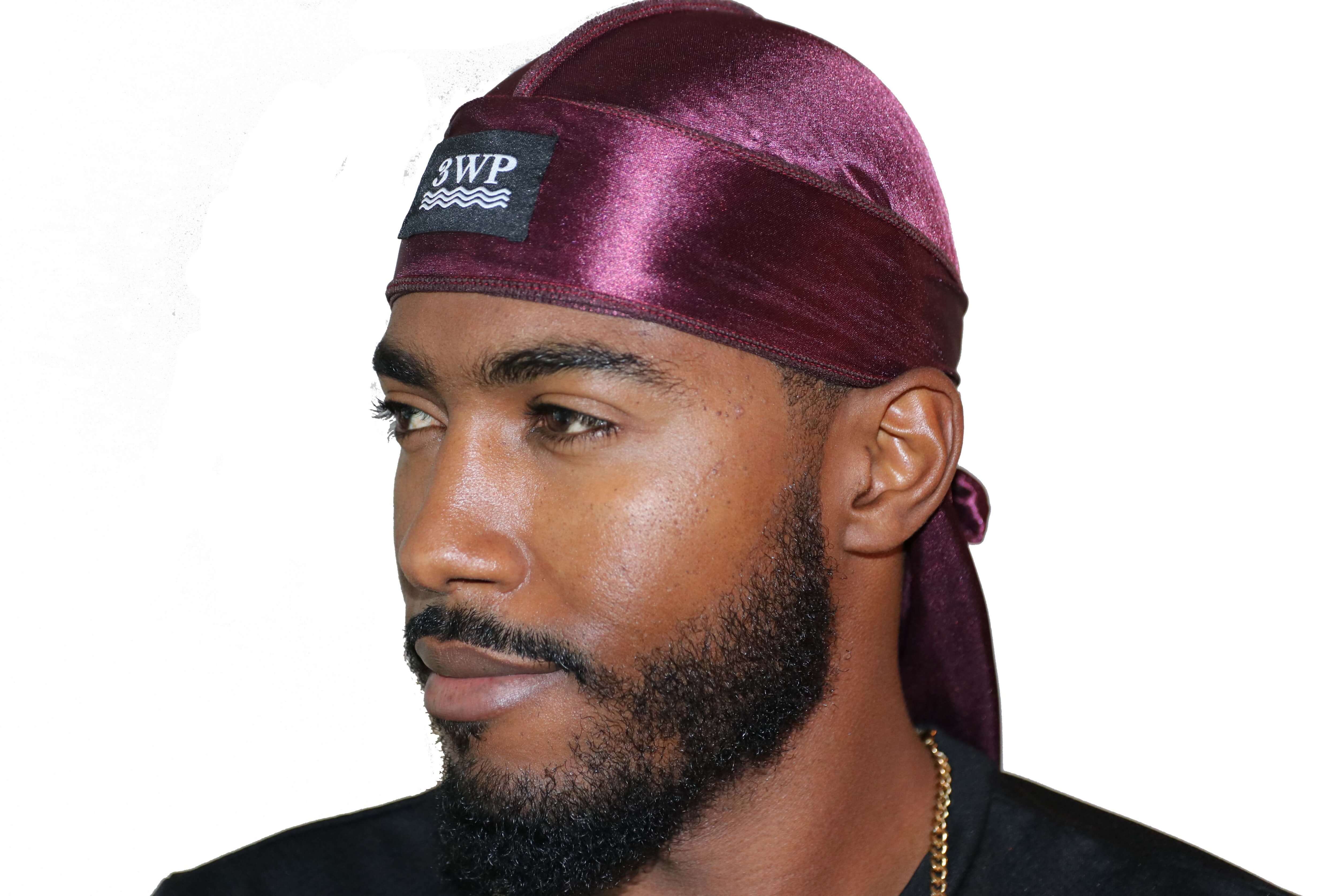 Burgundy 3WP Silky Durag