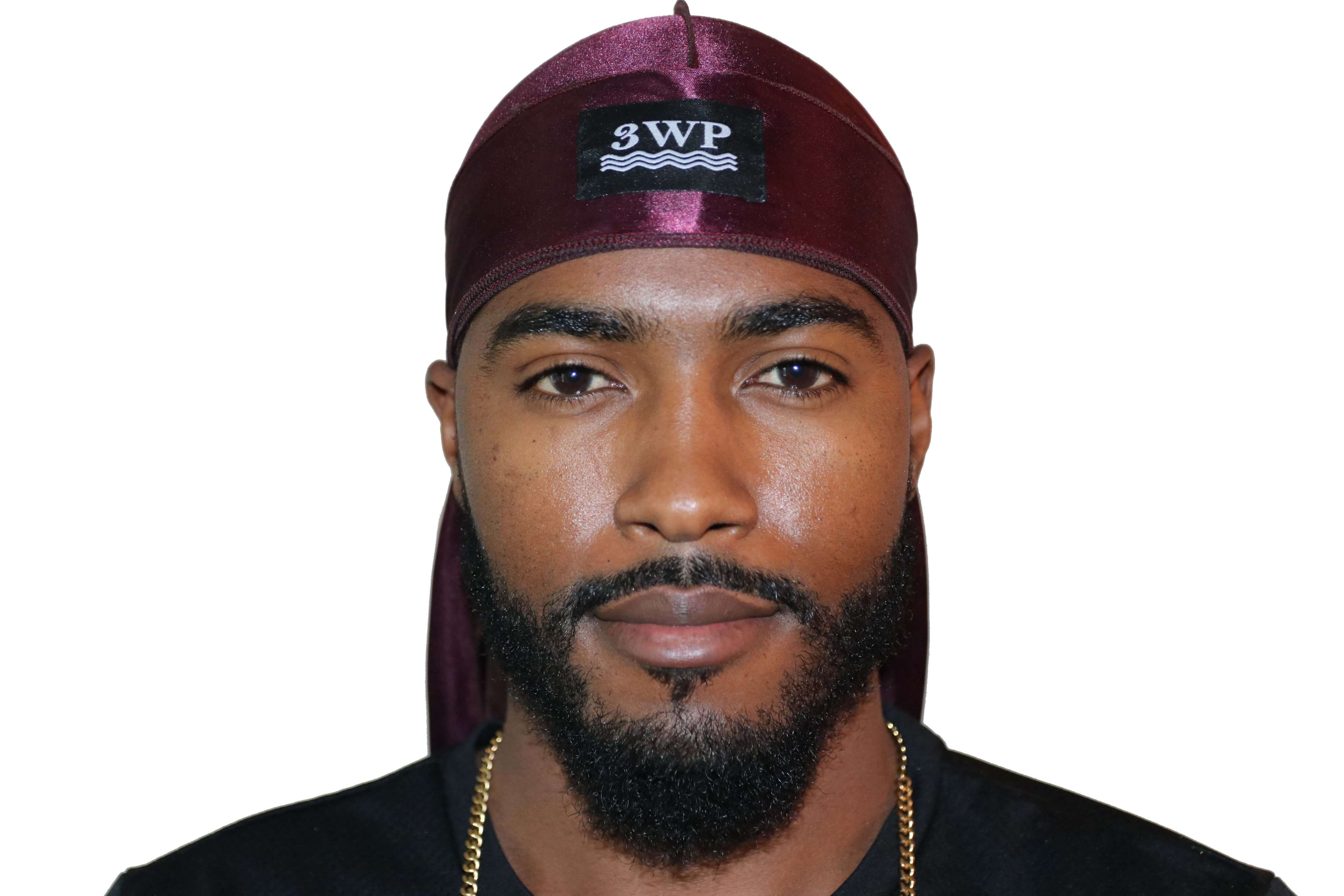 Burgundy 3WP Silky Durag