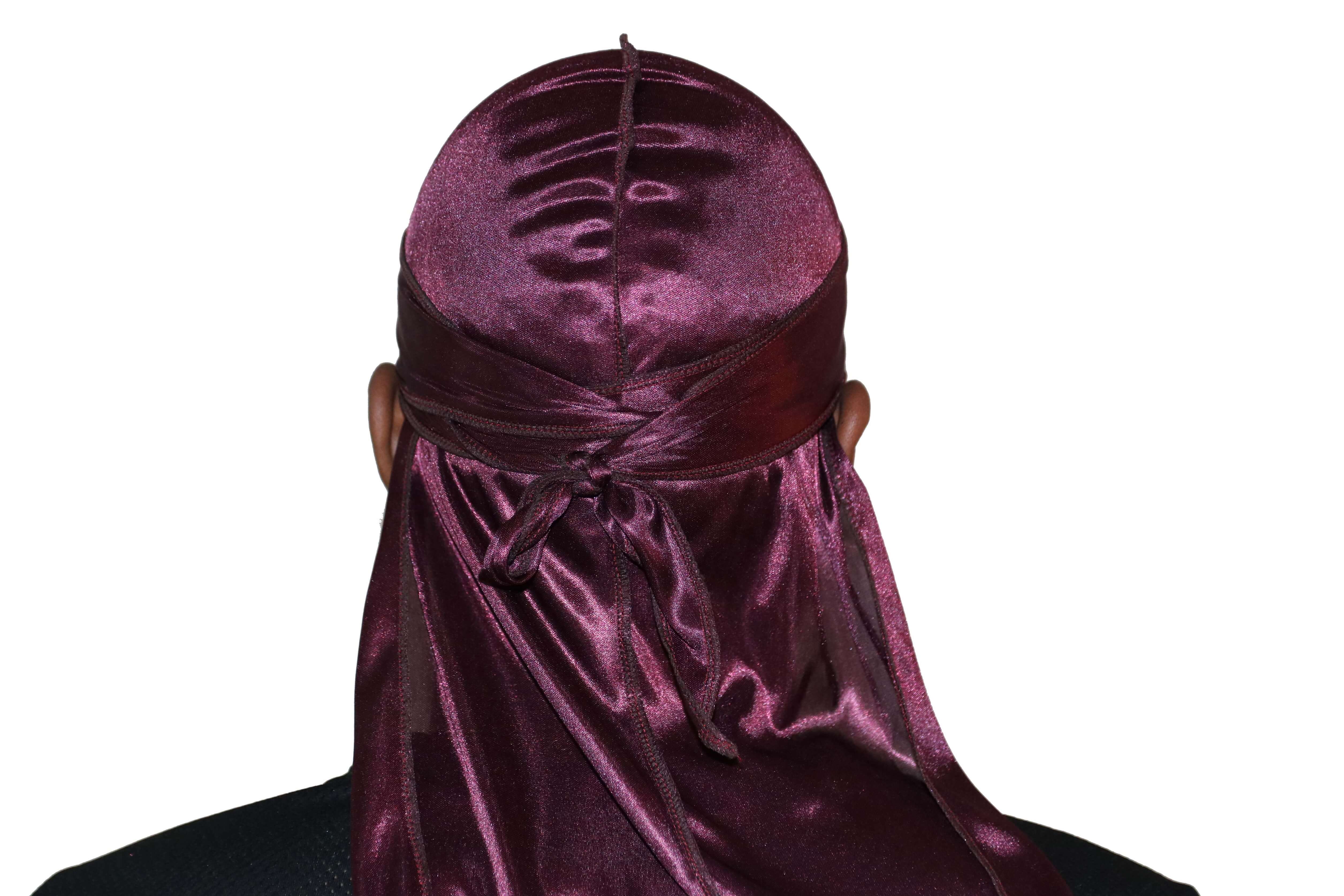 Burgundy 3WP Silky Durag