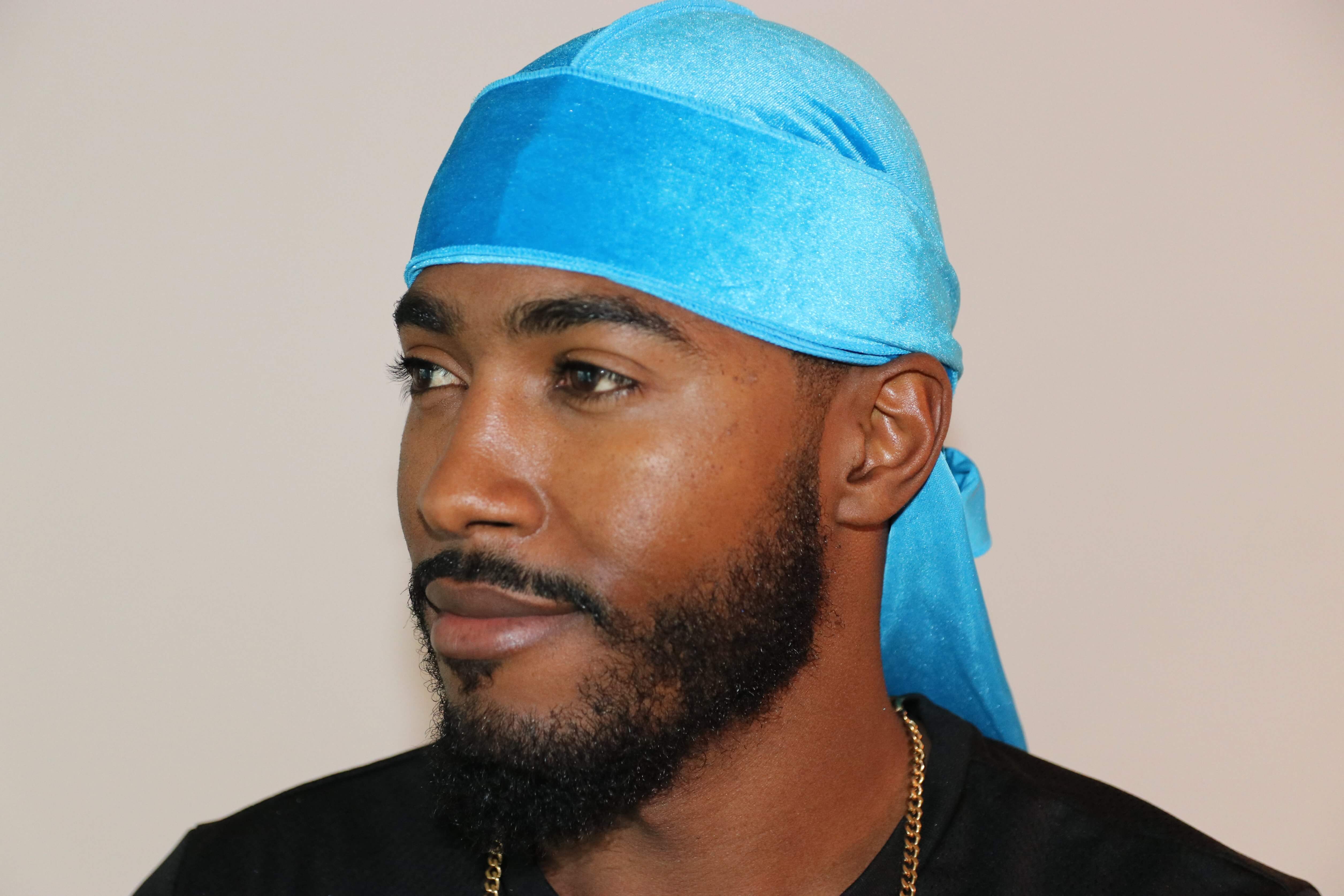 3WP Sky Blue Velvet Durag