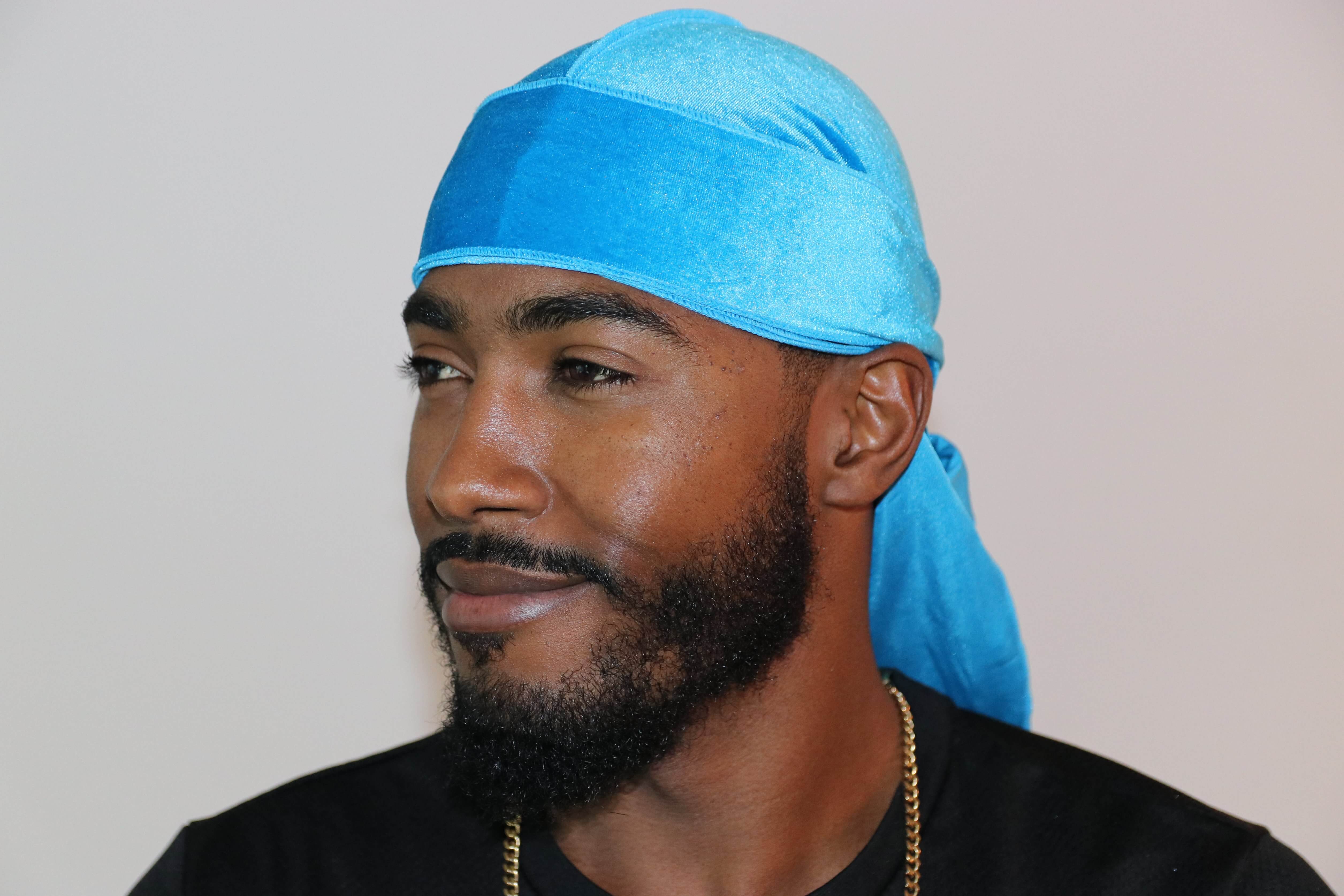 3WP Sky Blue Velvet Durag