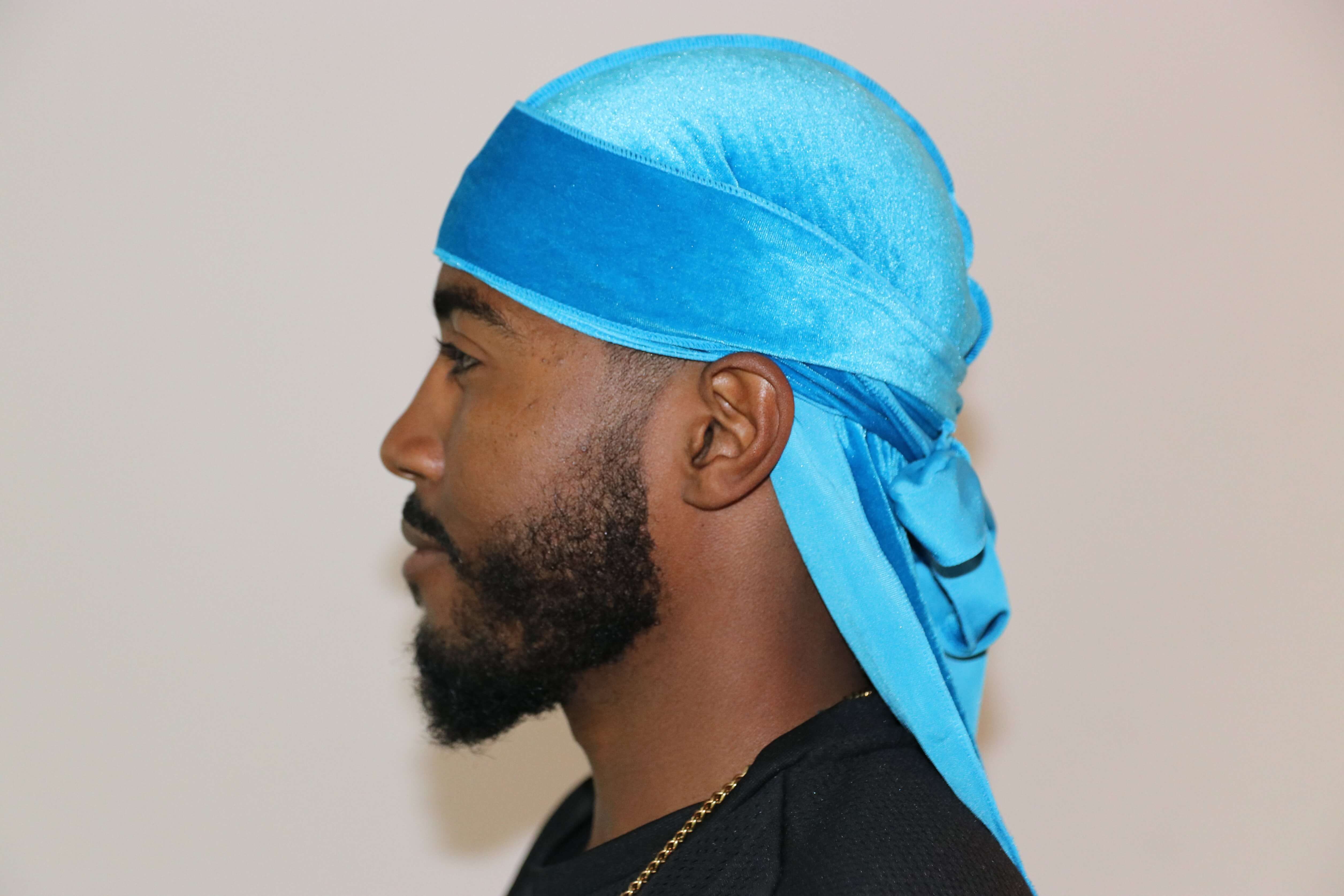 3WP Sky Blue Velvet Durag