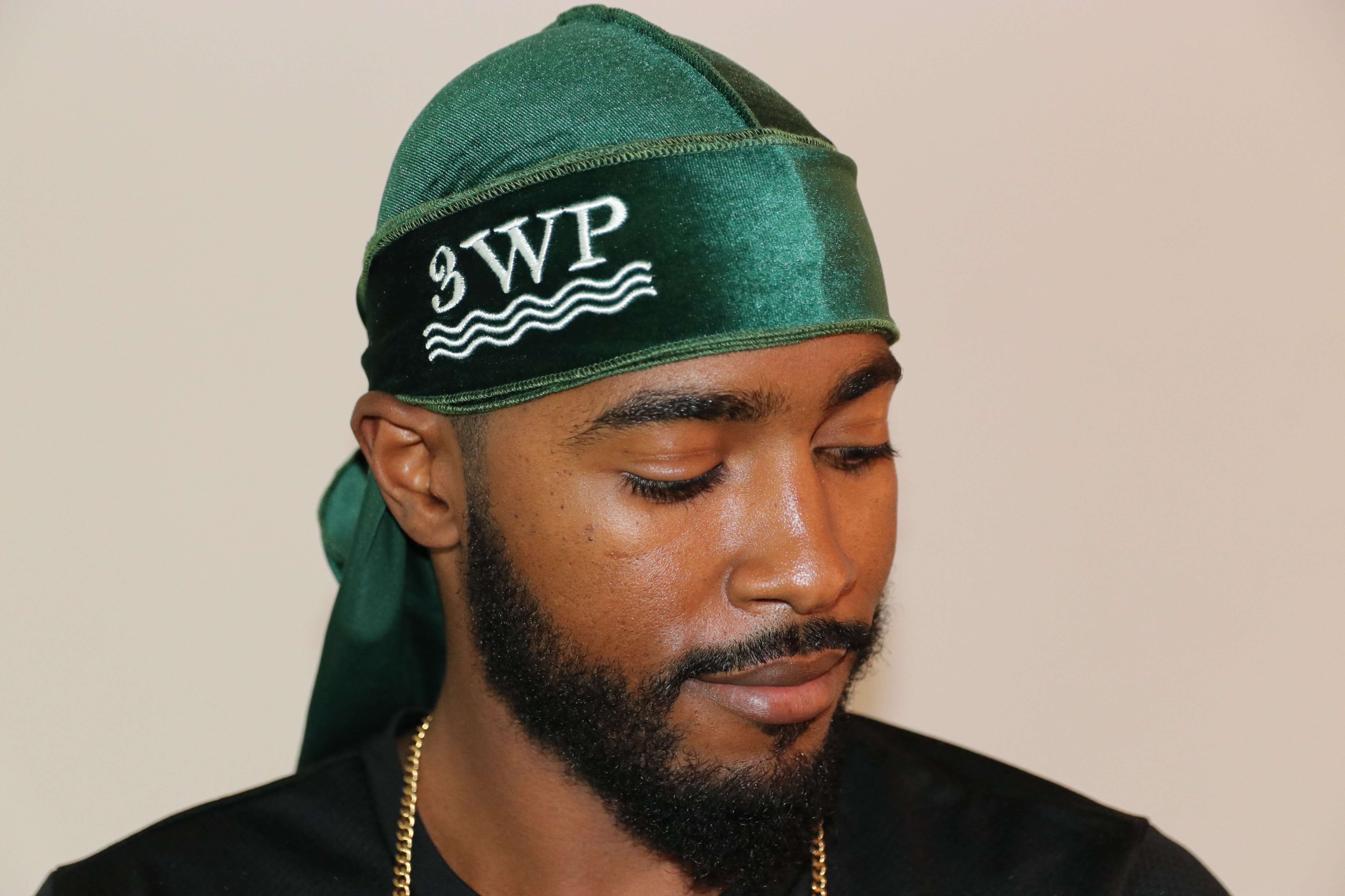 3WP Green Velvet Durag