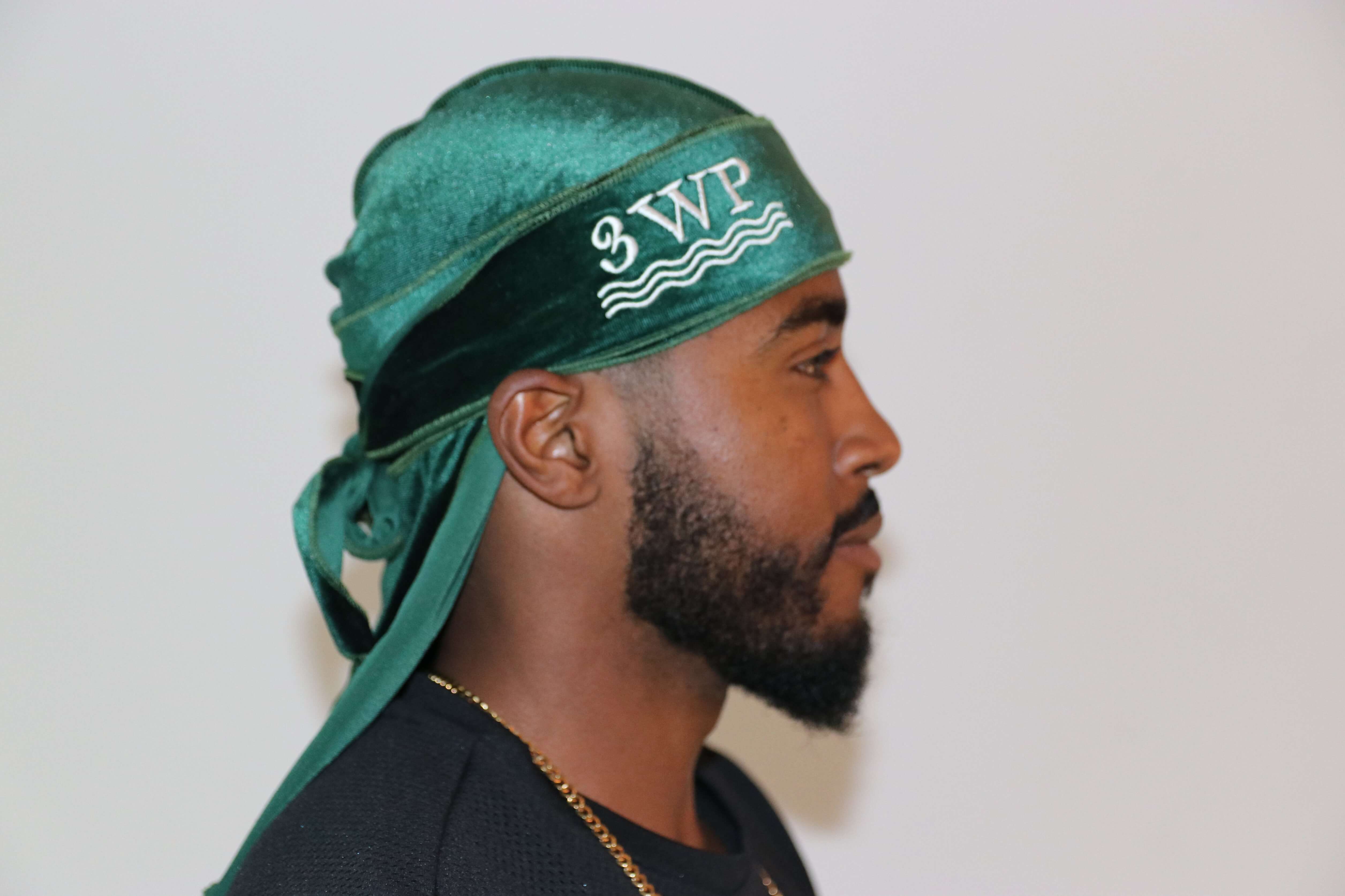 3WP Green Velvet Durag