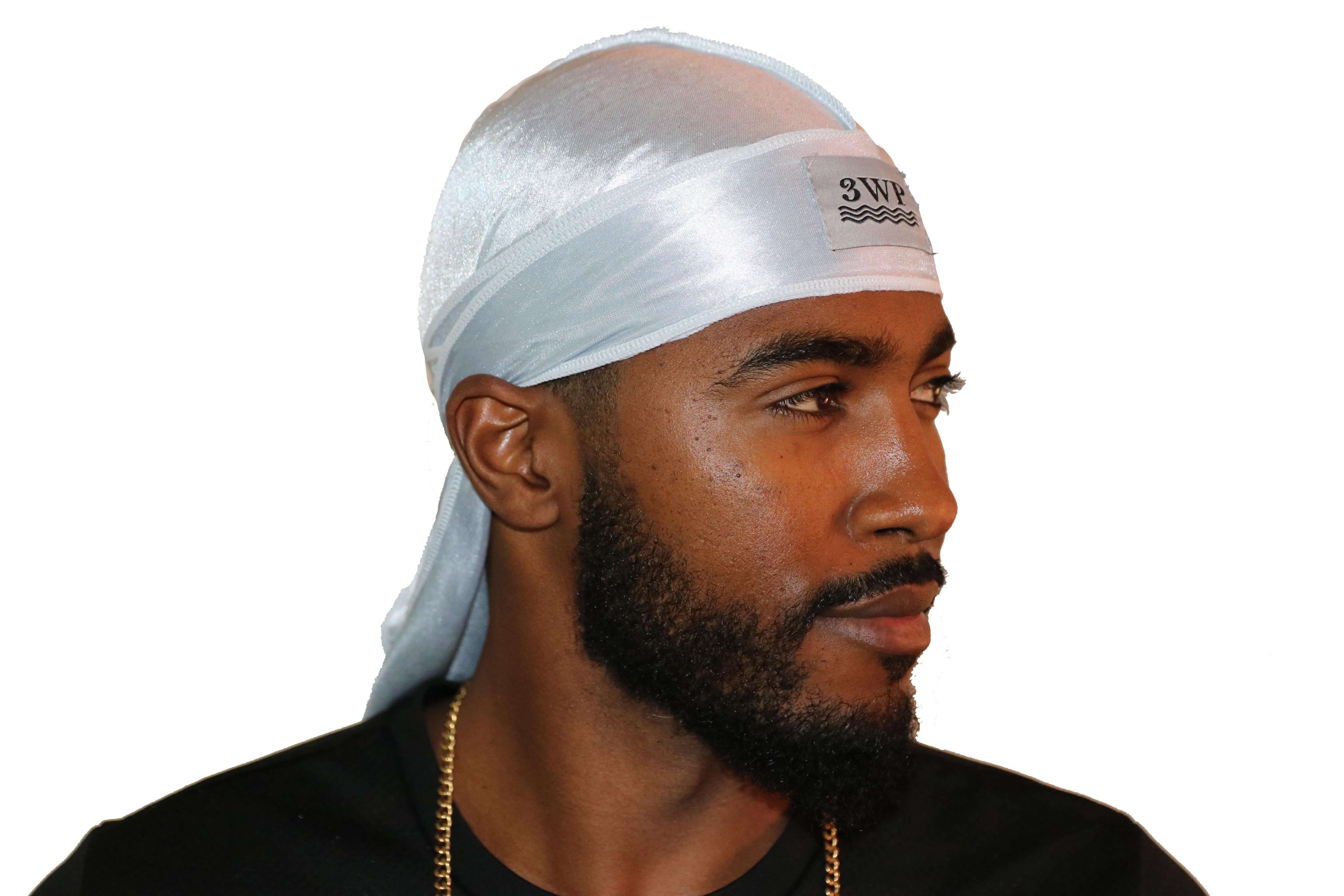 White 3WP Silky Durag