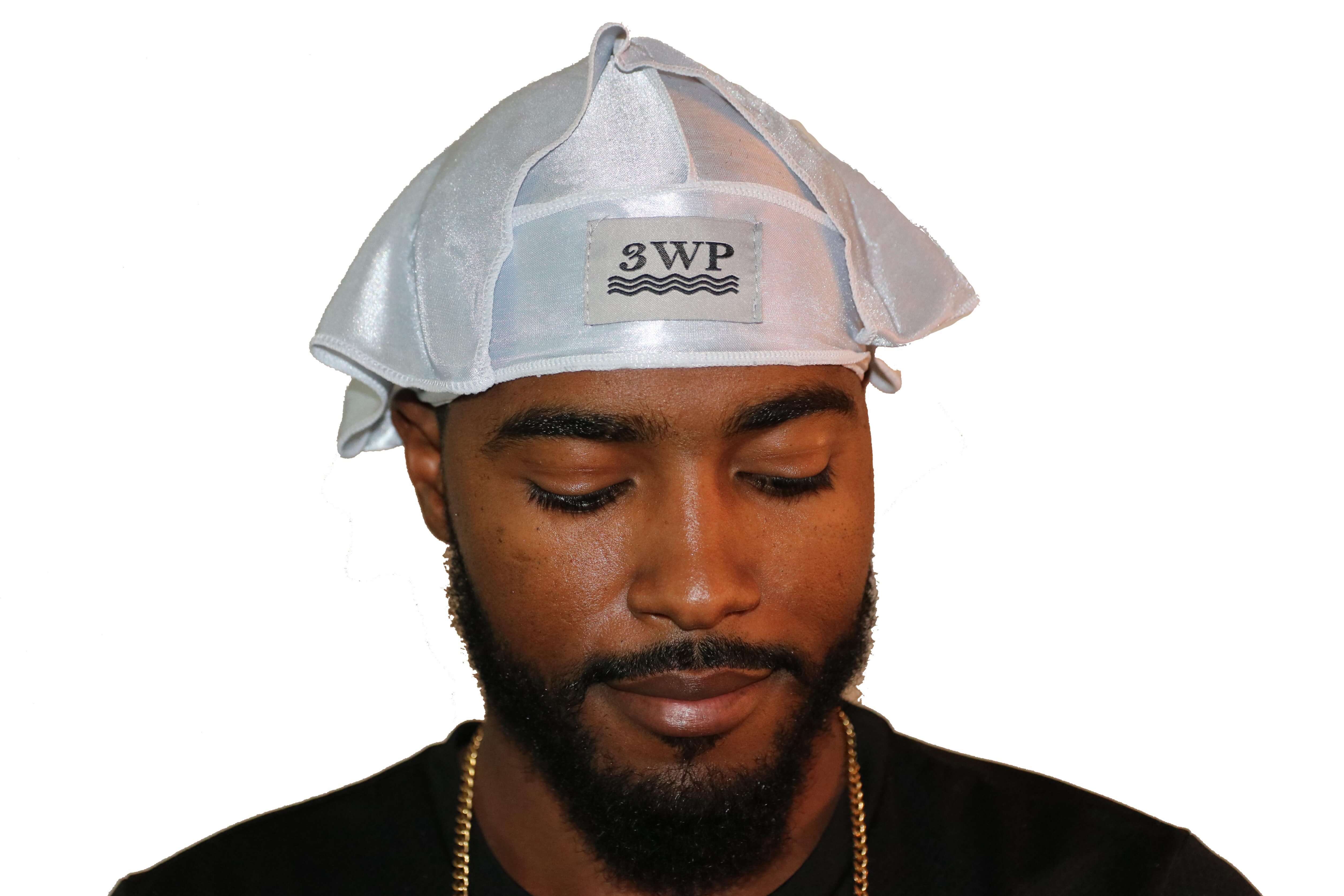 White 3WP Silky Durag