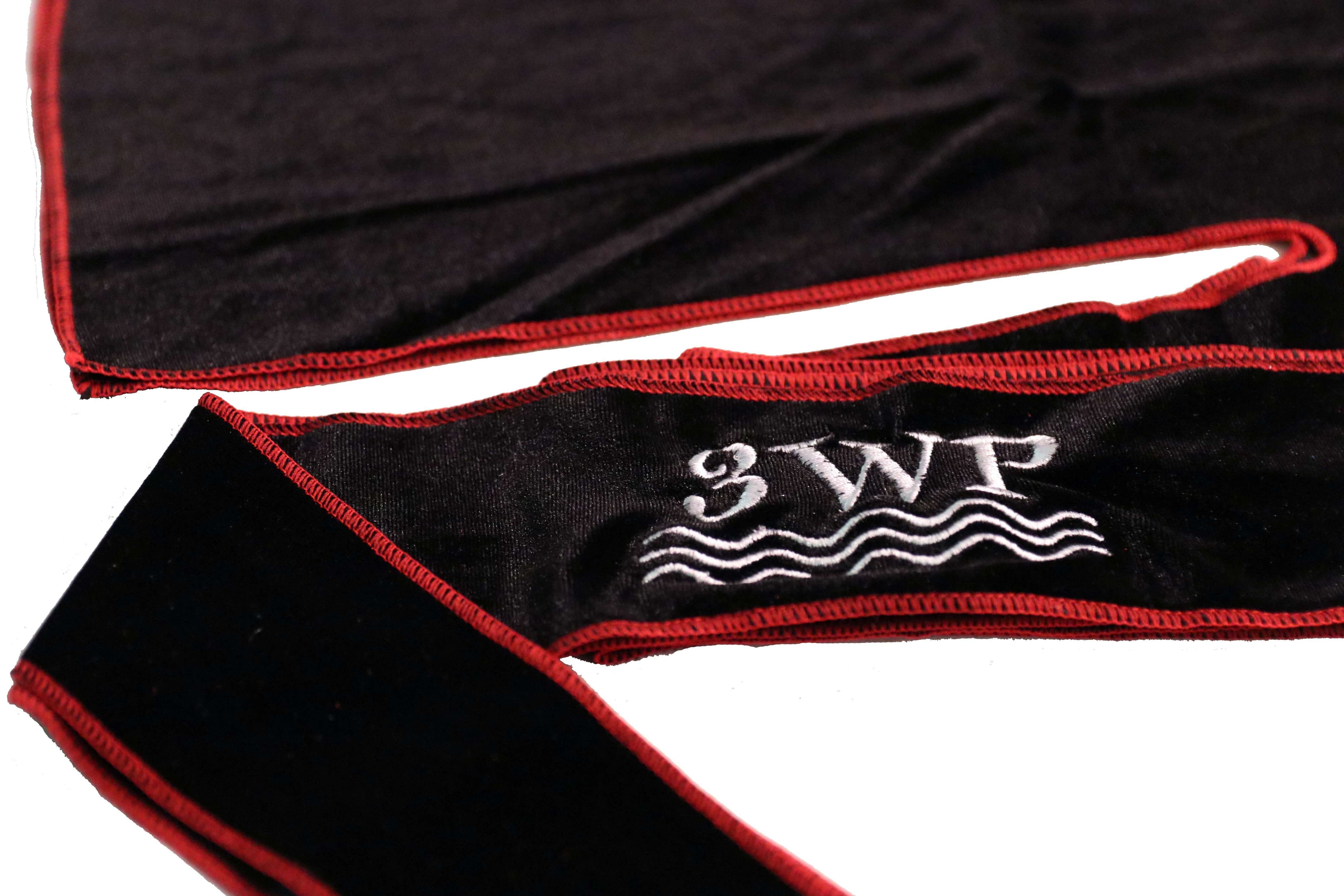 Black Velvet Durag Red Stitching
