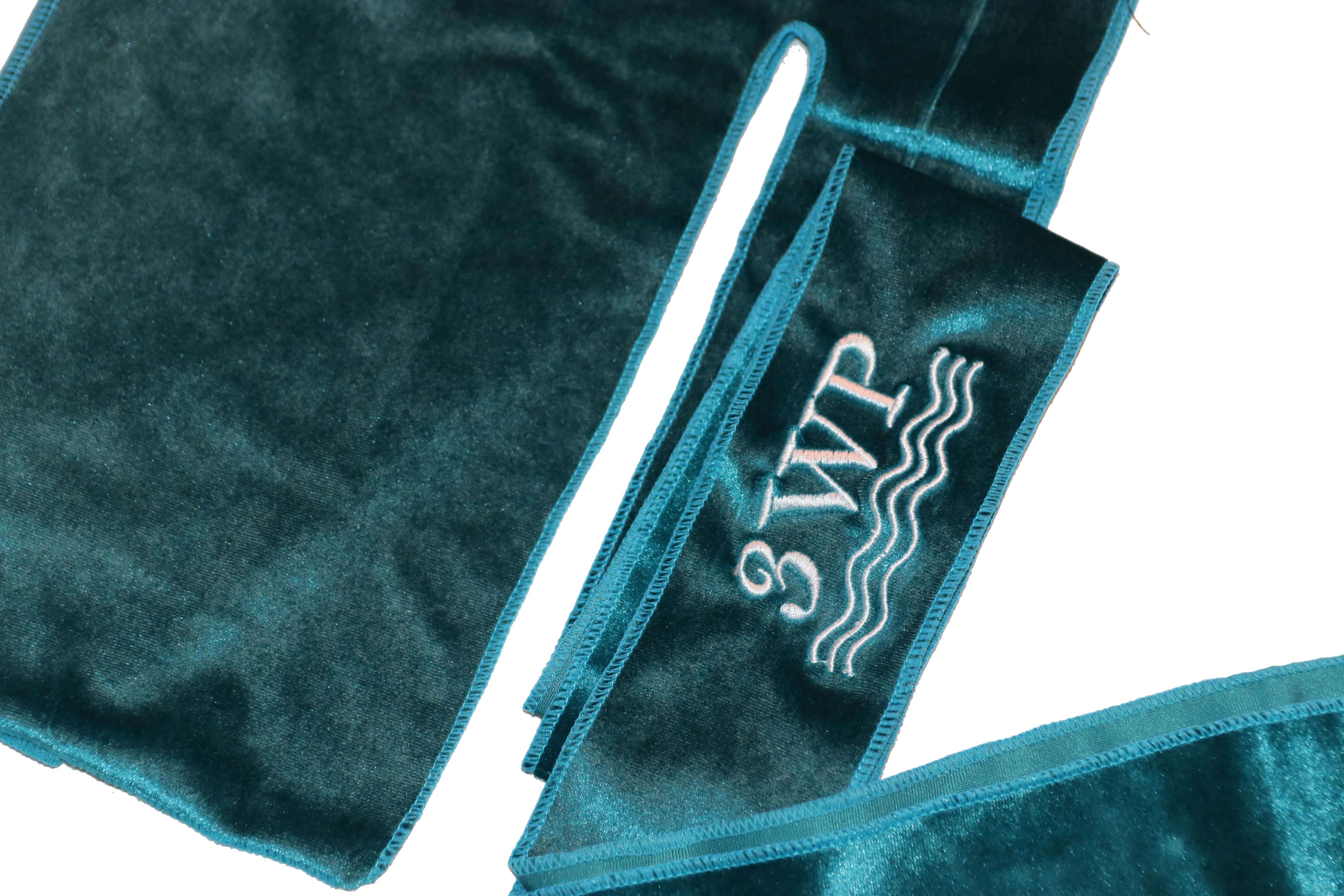 Turquiose velvet durag