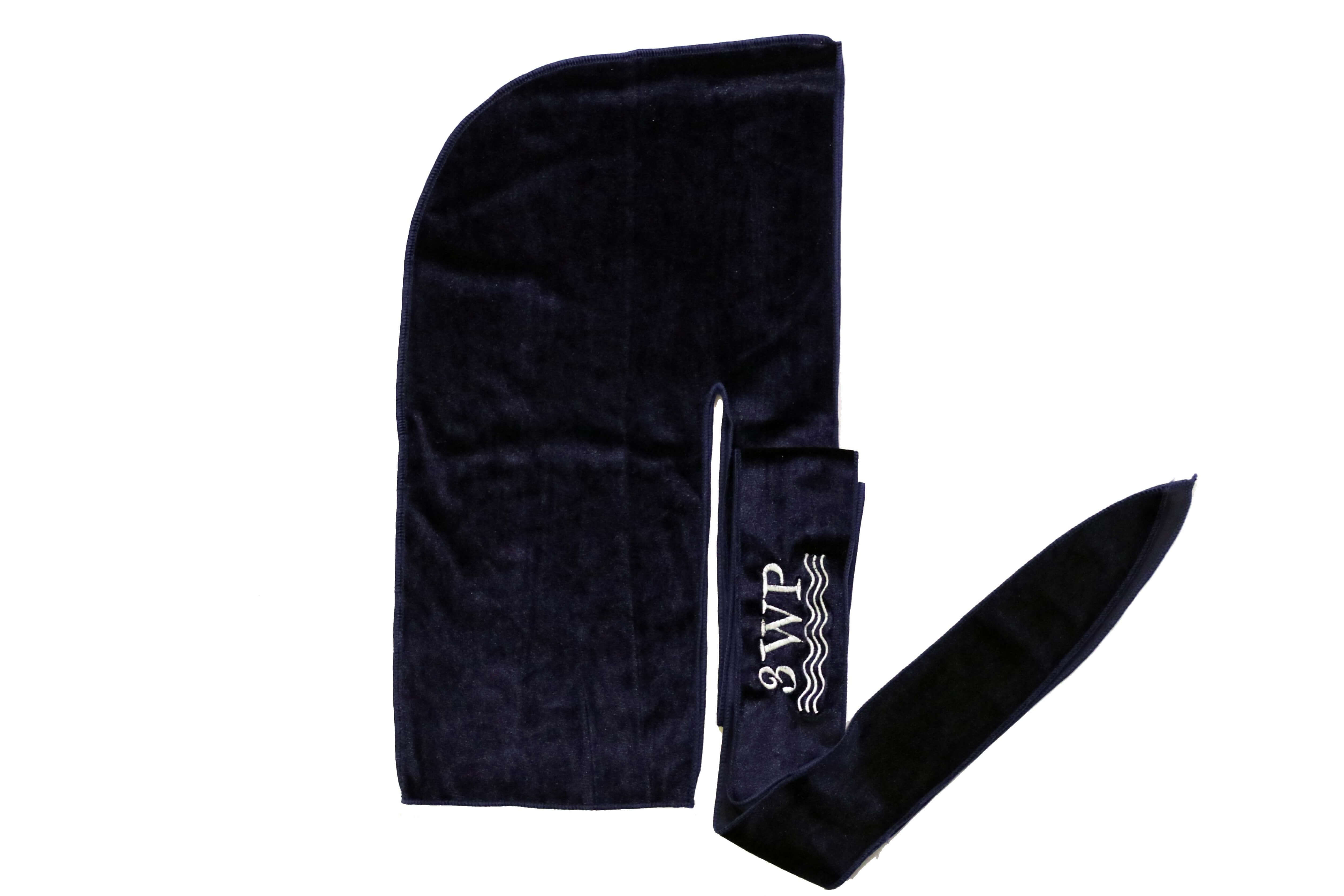 Navy Blue Velvet Durag