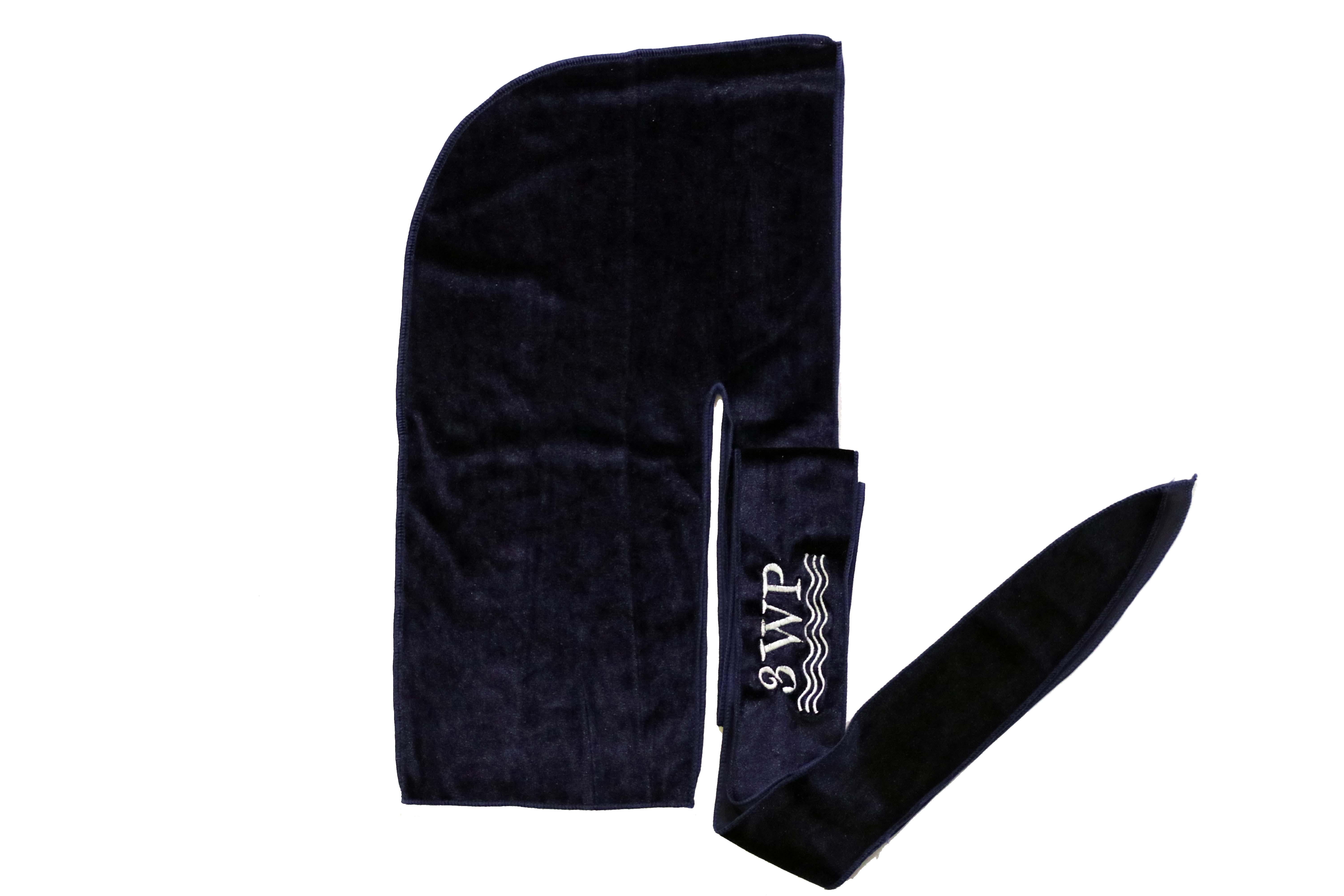 Navy Blue And Gold LV Durag